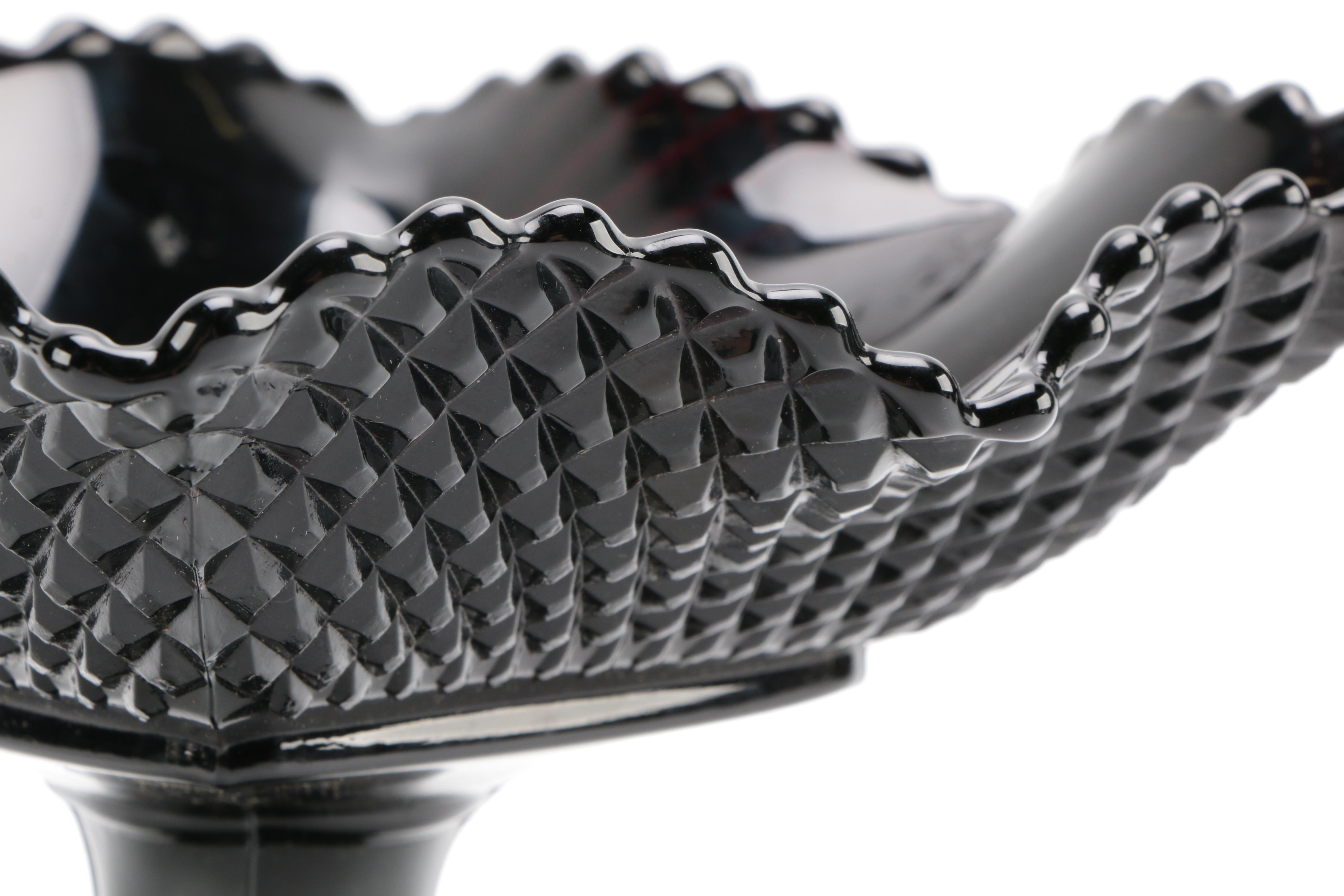 Tiara Exclusives Black Amethyst Glass Circa 1970