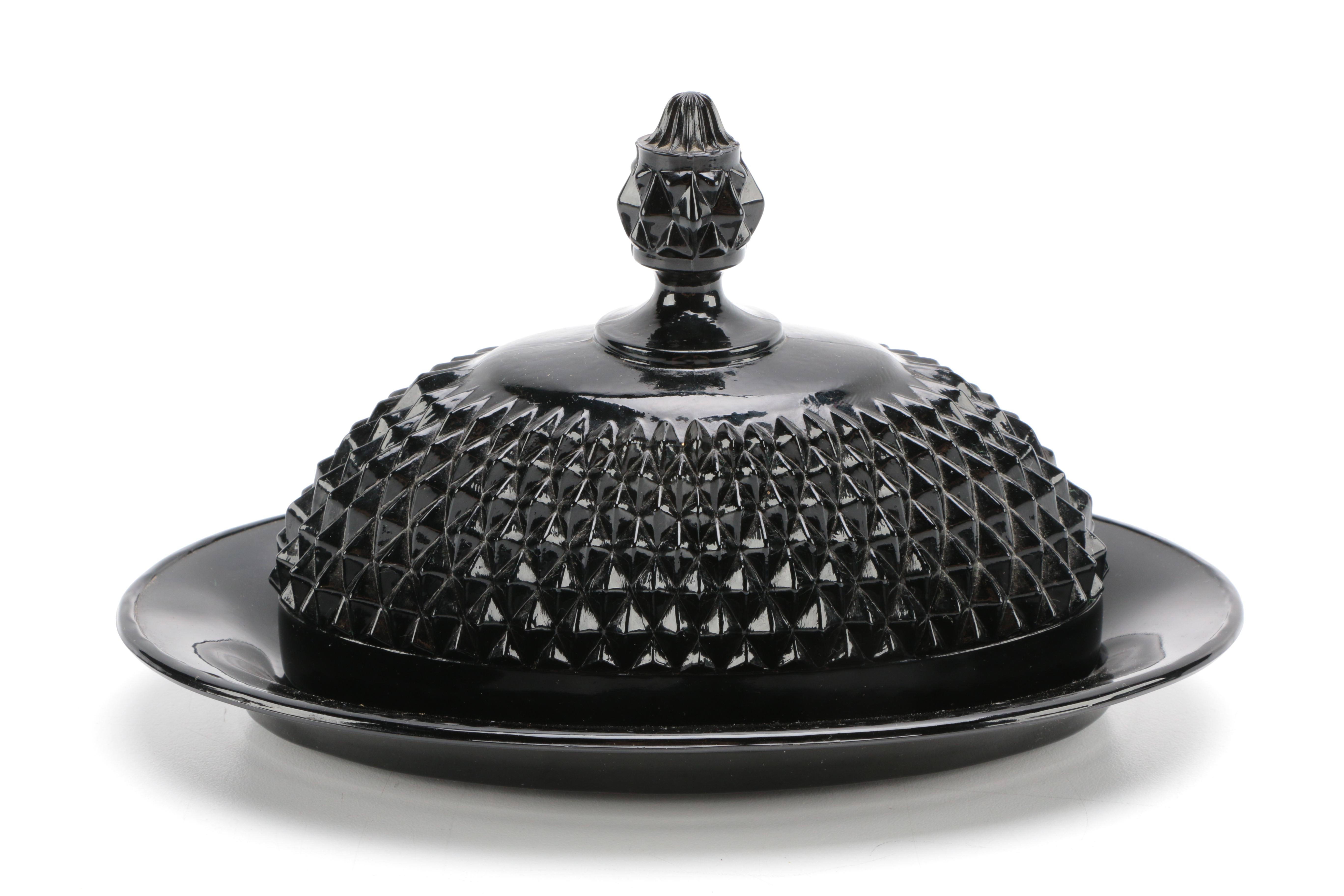 Tiara Exclusives Black Amethyst Glass Circa 1970