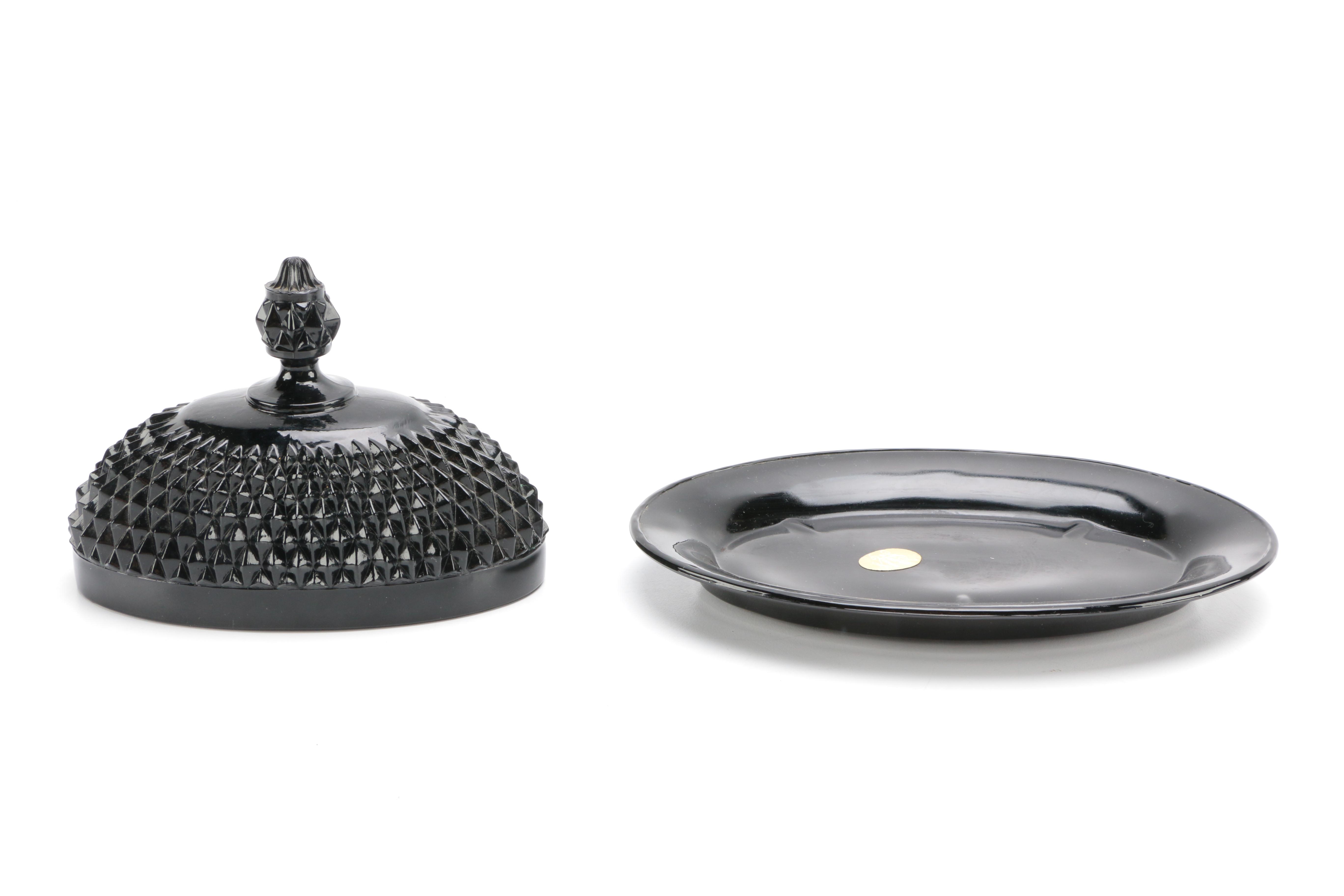 Tiara Exclusives Black Amethyst Glass Circa 1970