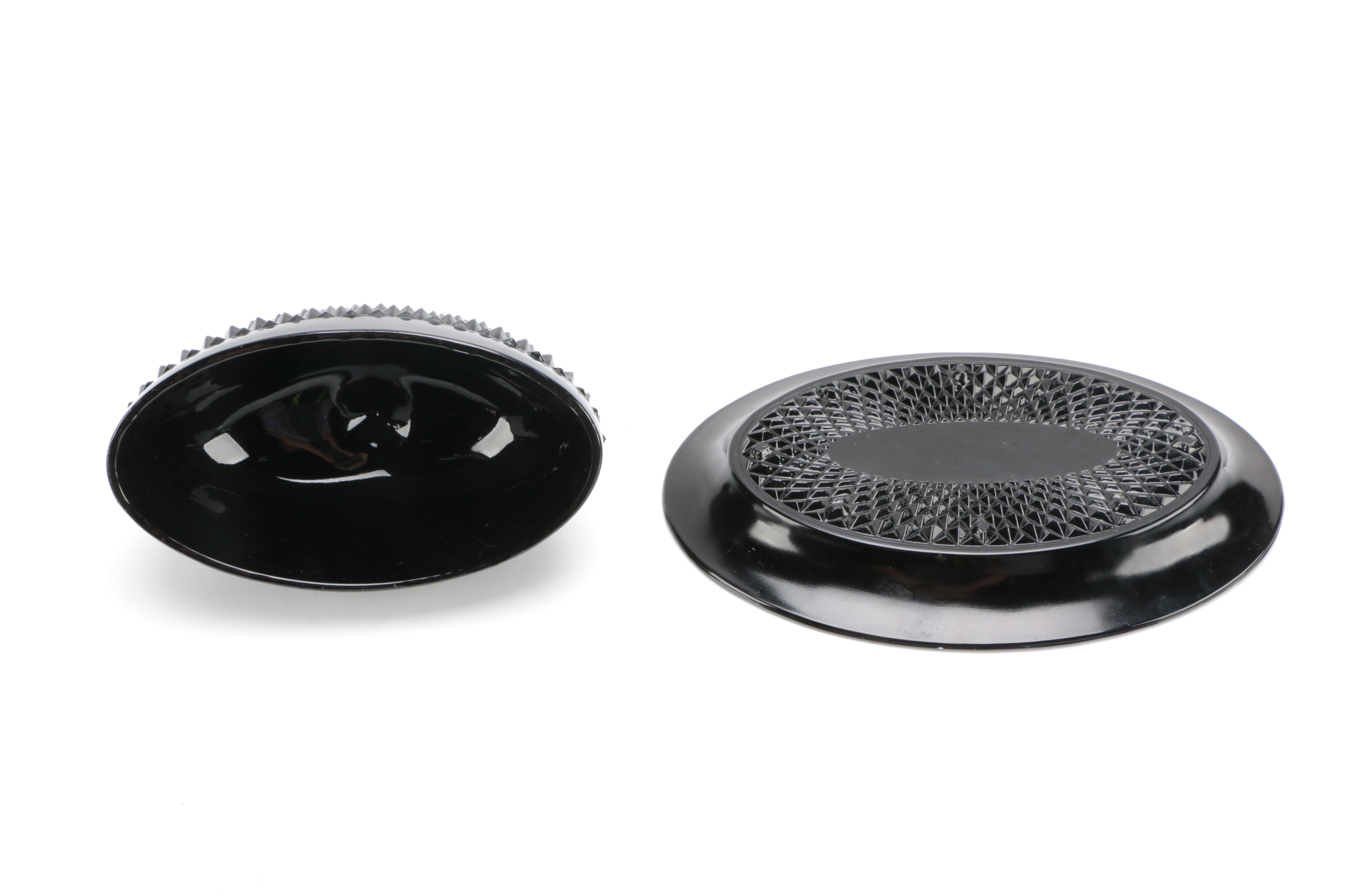 Tiara Exclusives Black Amethyst Glass Circa 1970