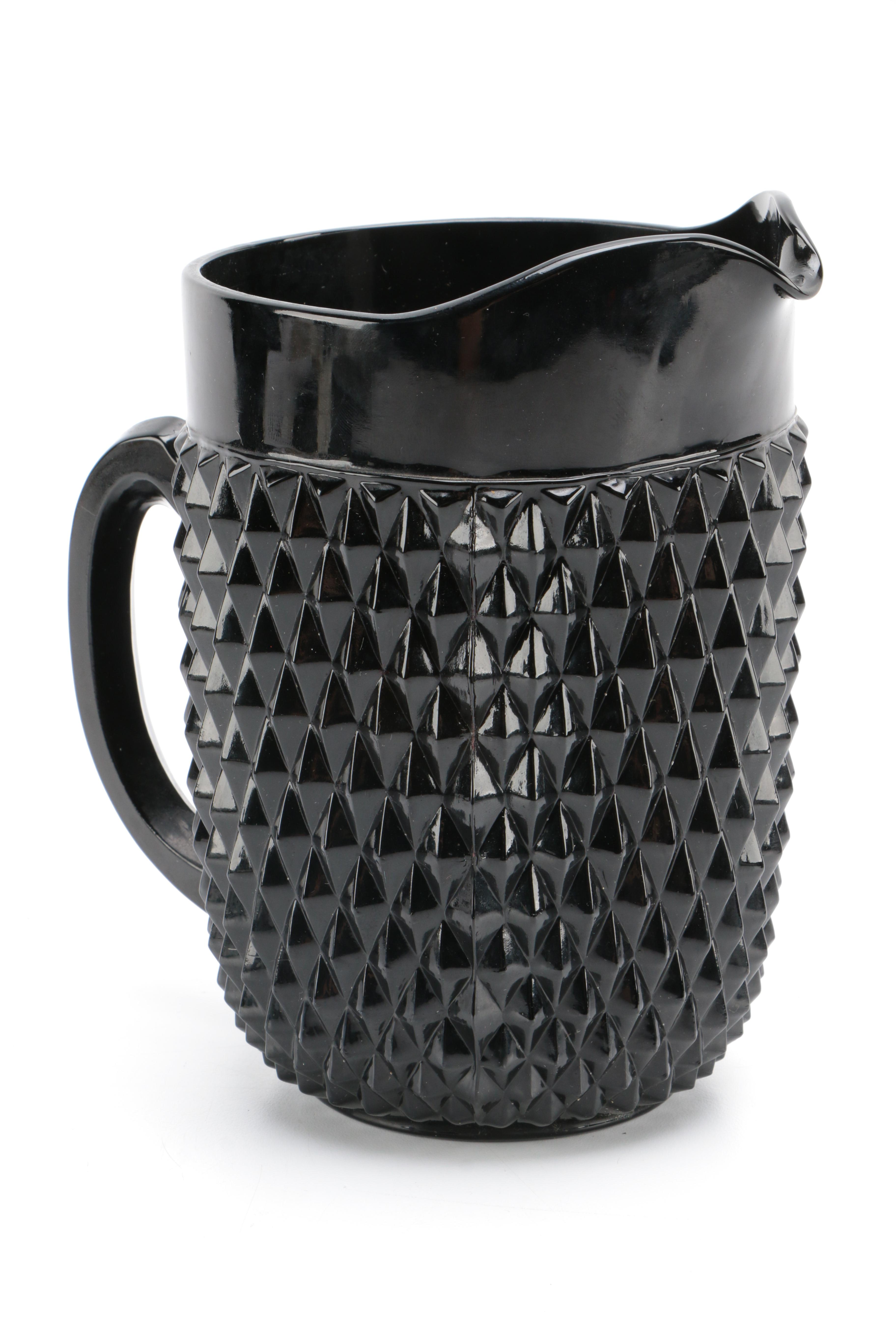 Tiara Exclusives Black Amethyst Glass Circa 1970