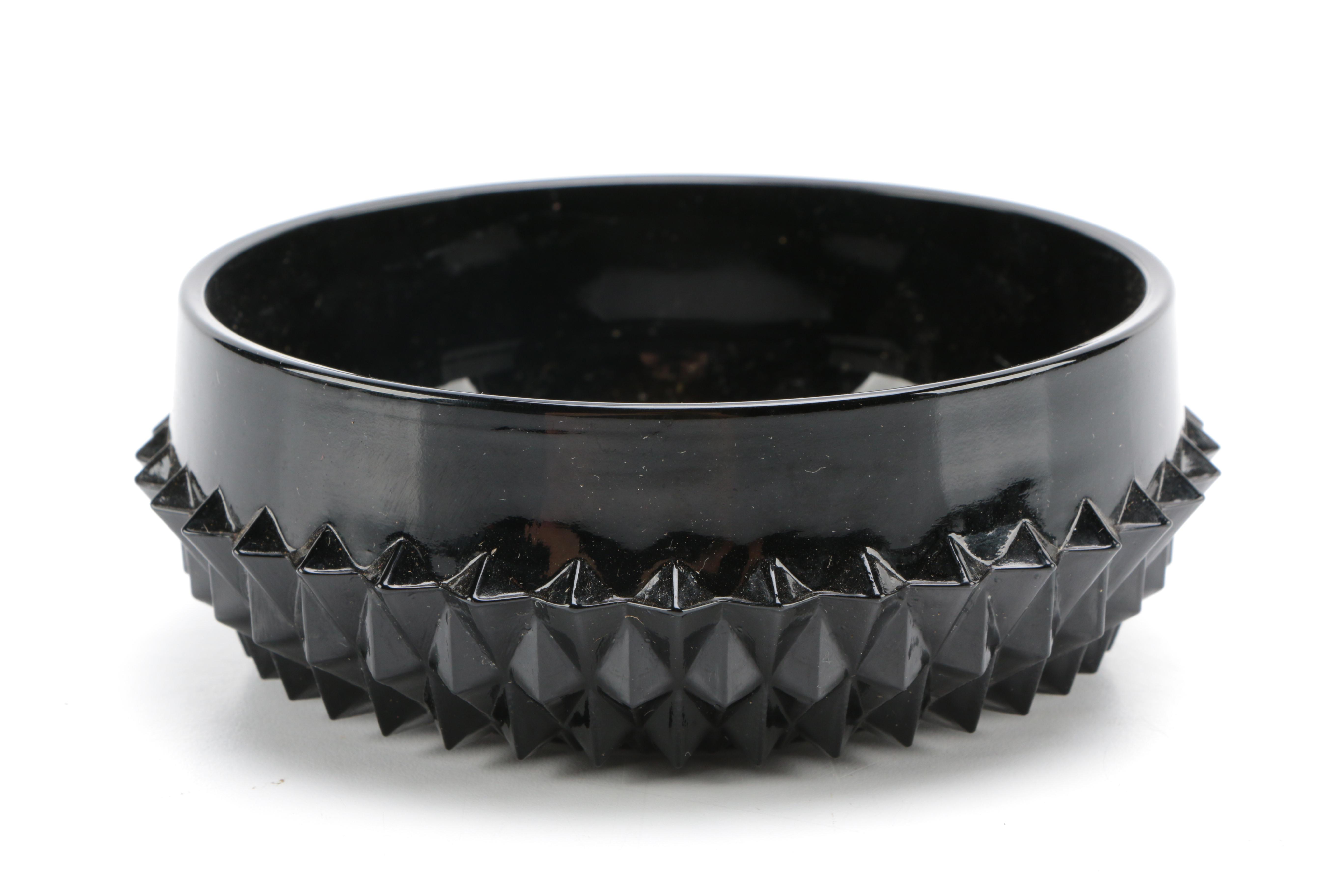 Tiara Exclusives Black Amethyst Glass Circa 1970