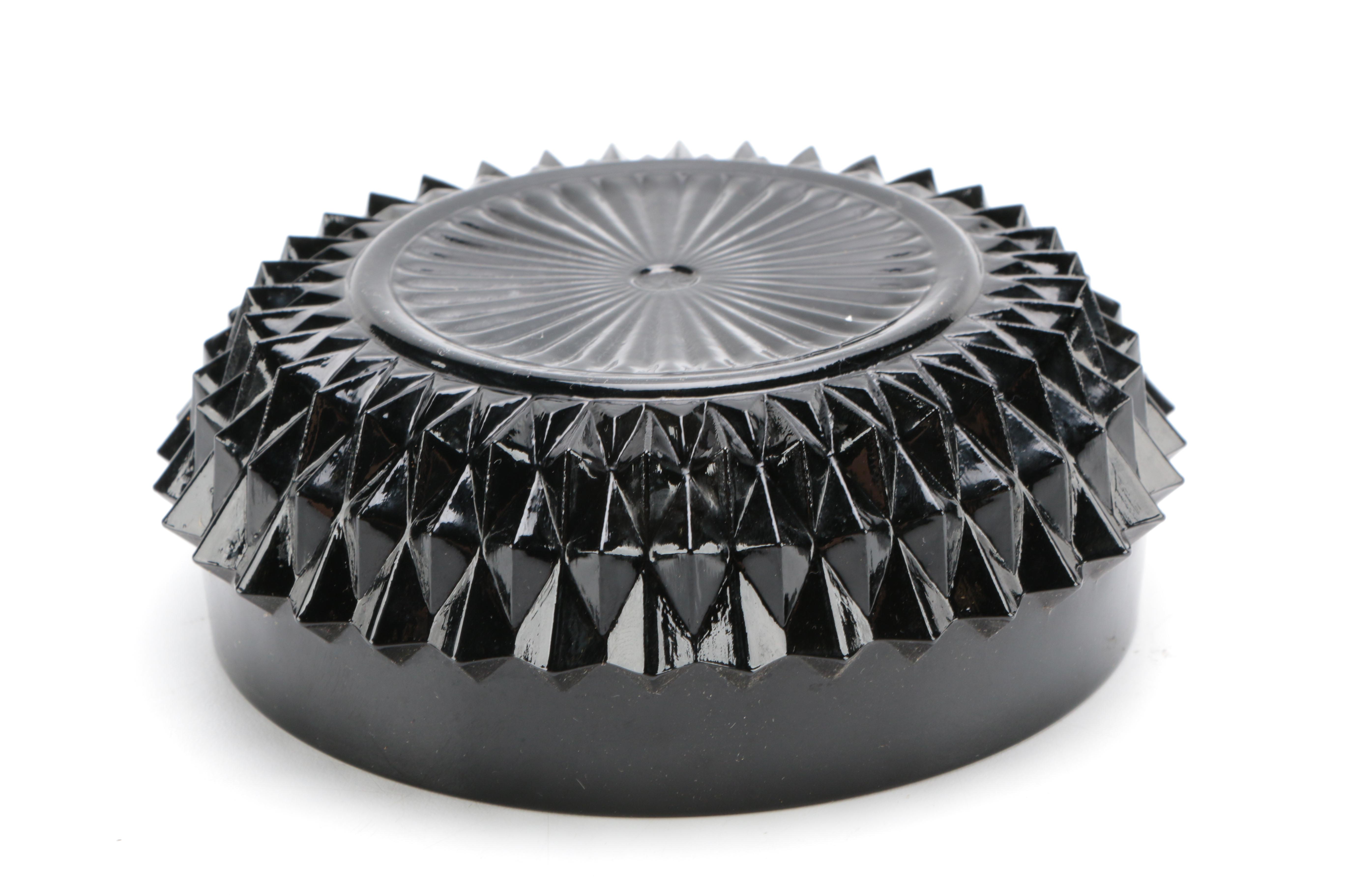 Tiara Exclusives Black Amethyst Glass Circa 1970