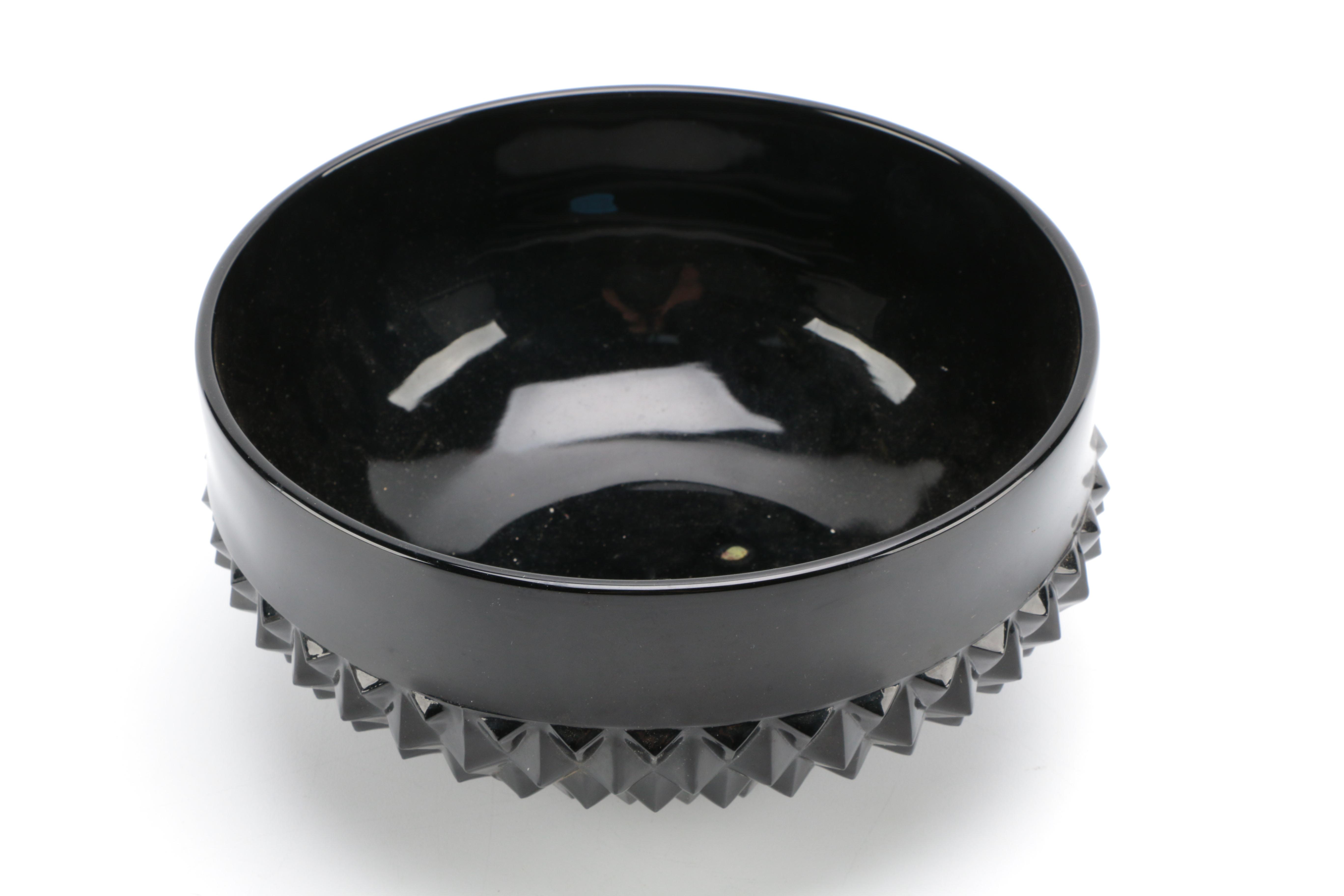 Tiara Exclusives Black Amethyst Glass Circa 1970