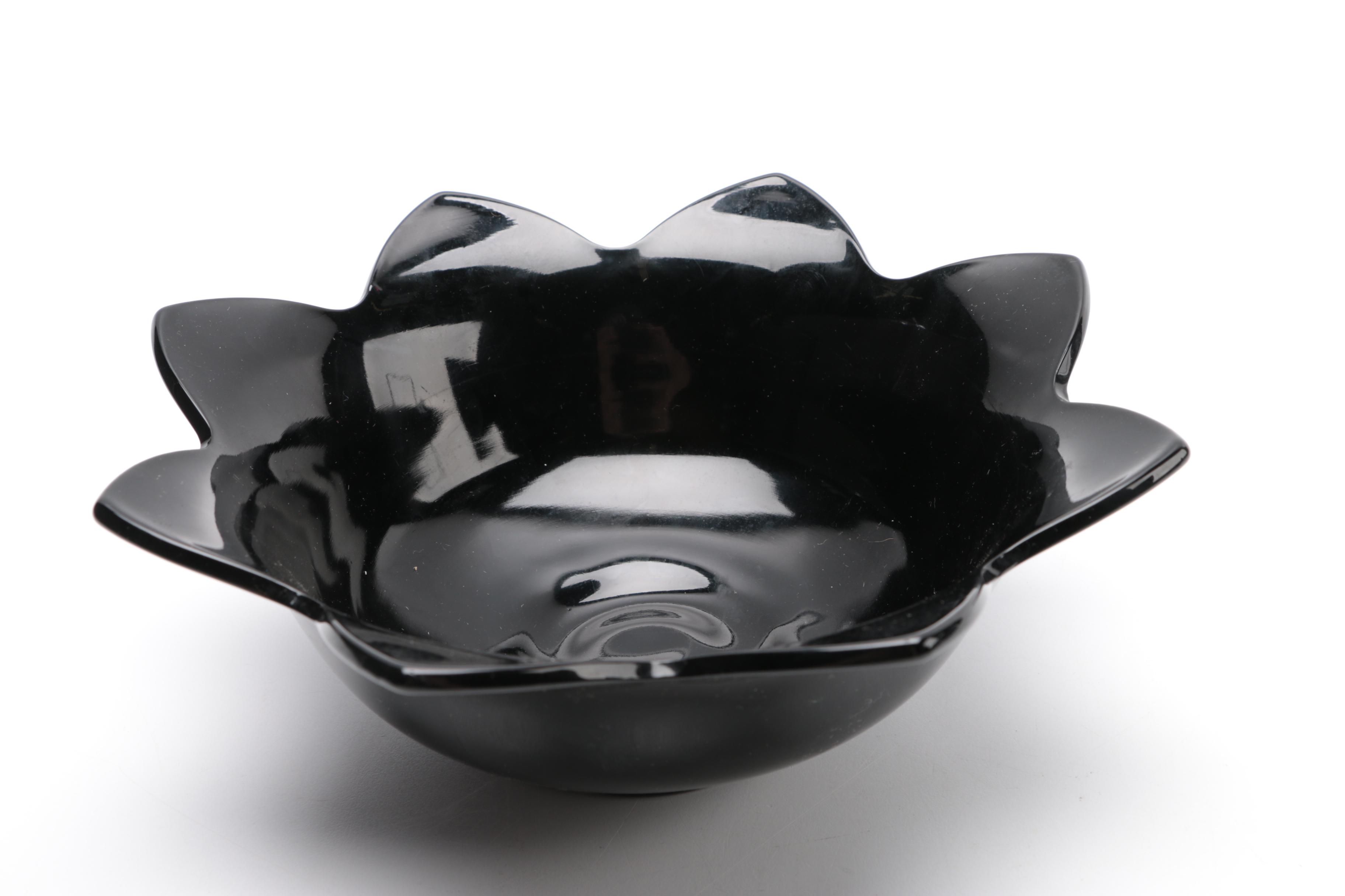 Vintage Black Amethyst Glass Assortment