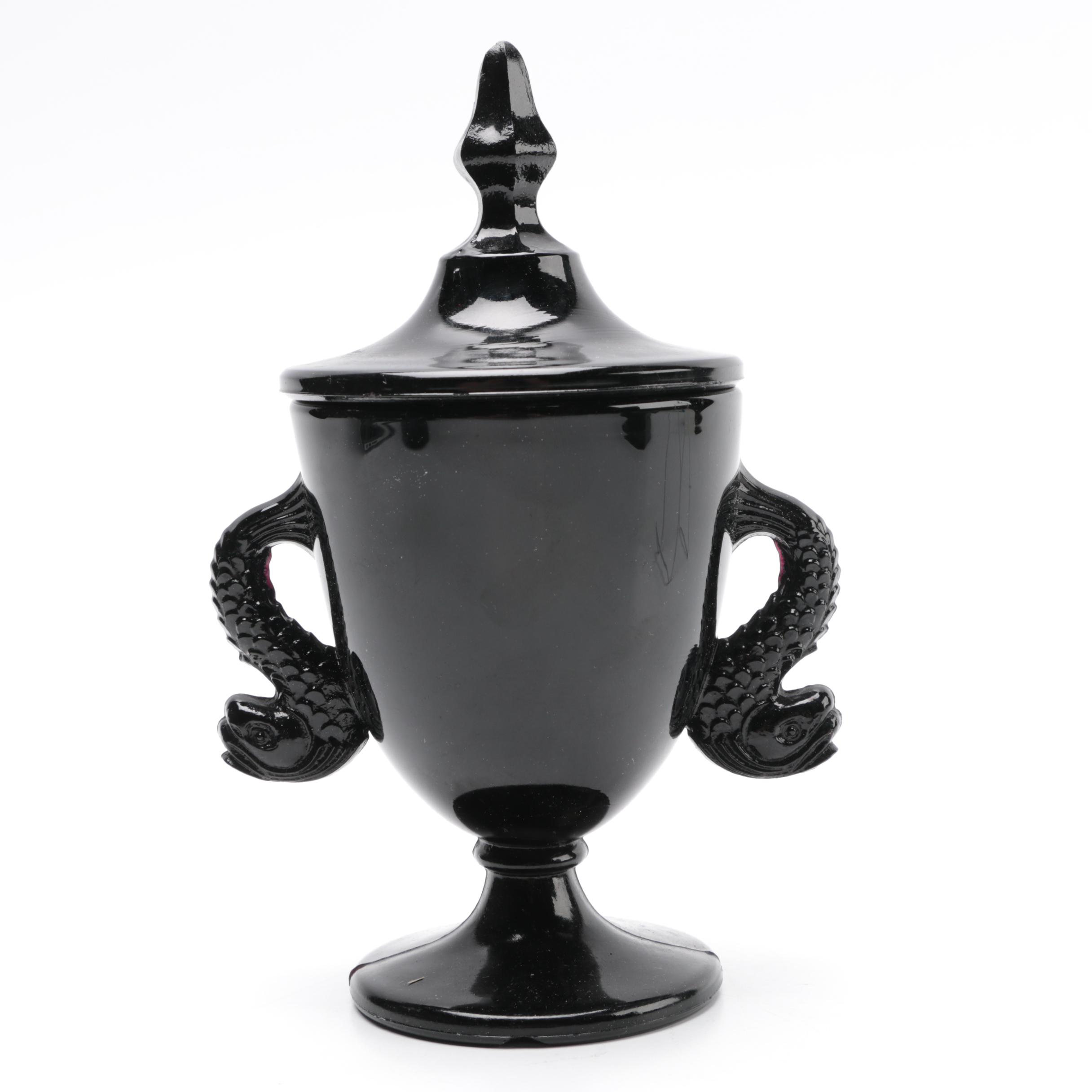 Vintage Black Amethyst Glass Assortment