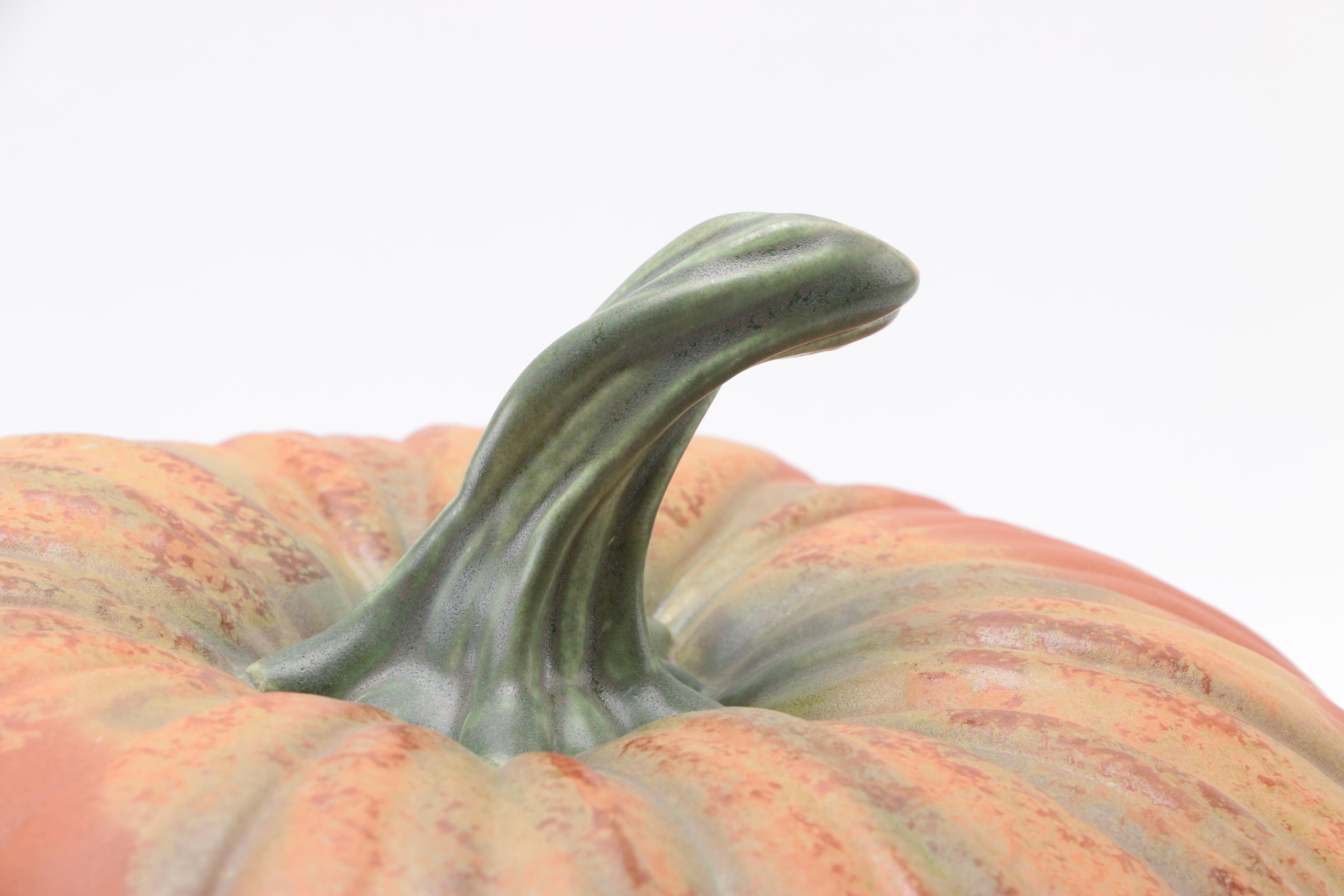 Glazed Ceramic Pumpkin