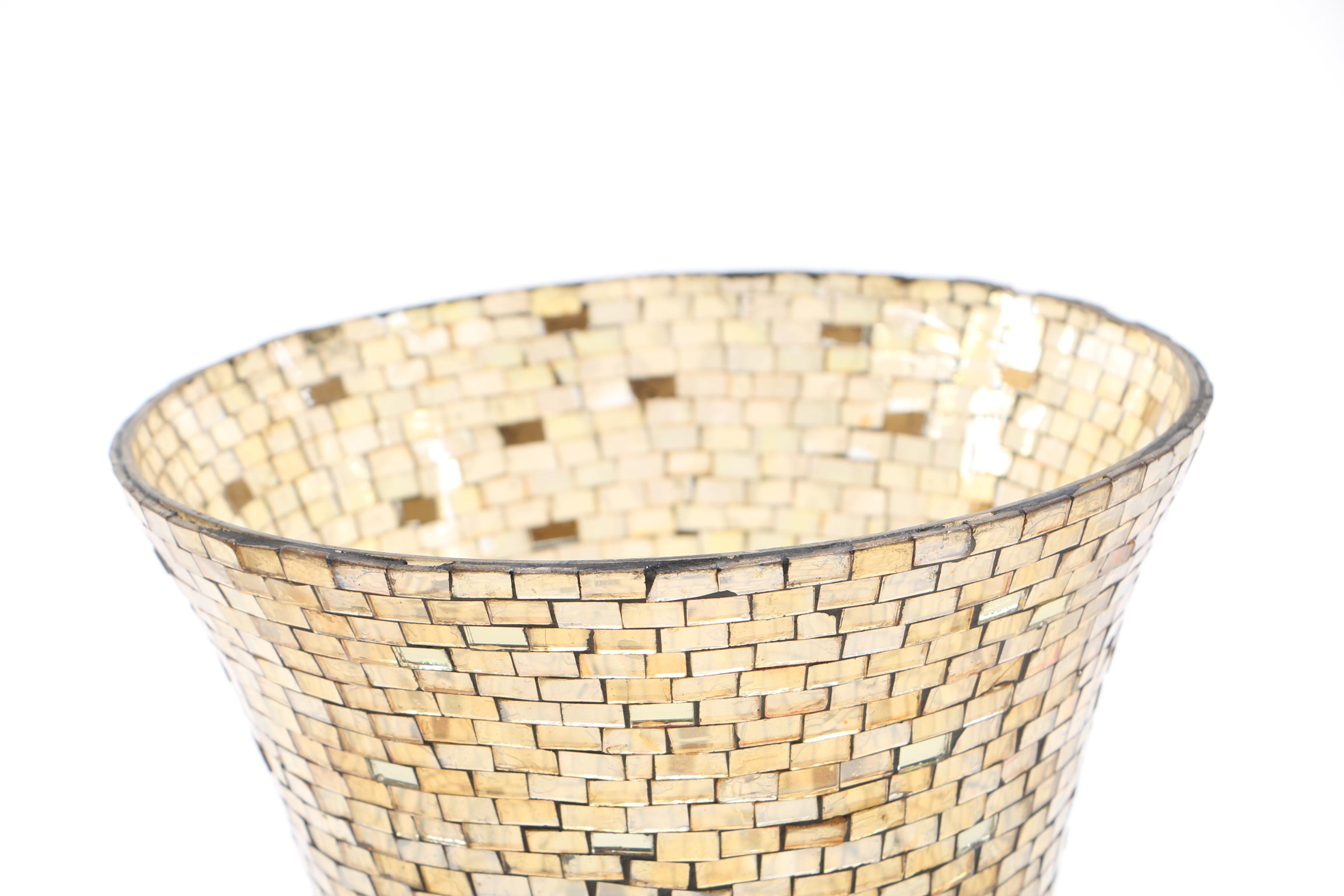 Glass Mosaic Candle Holder
