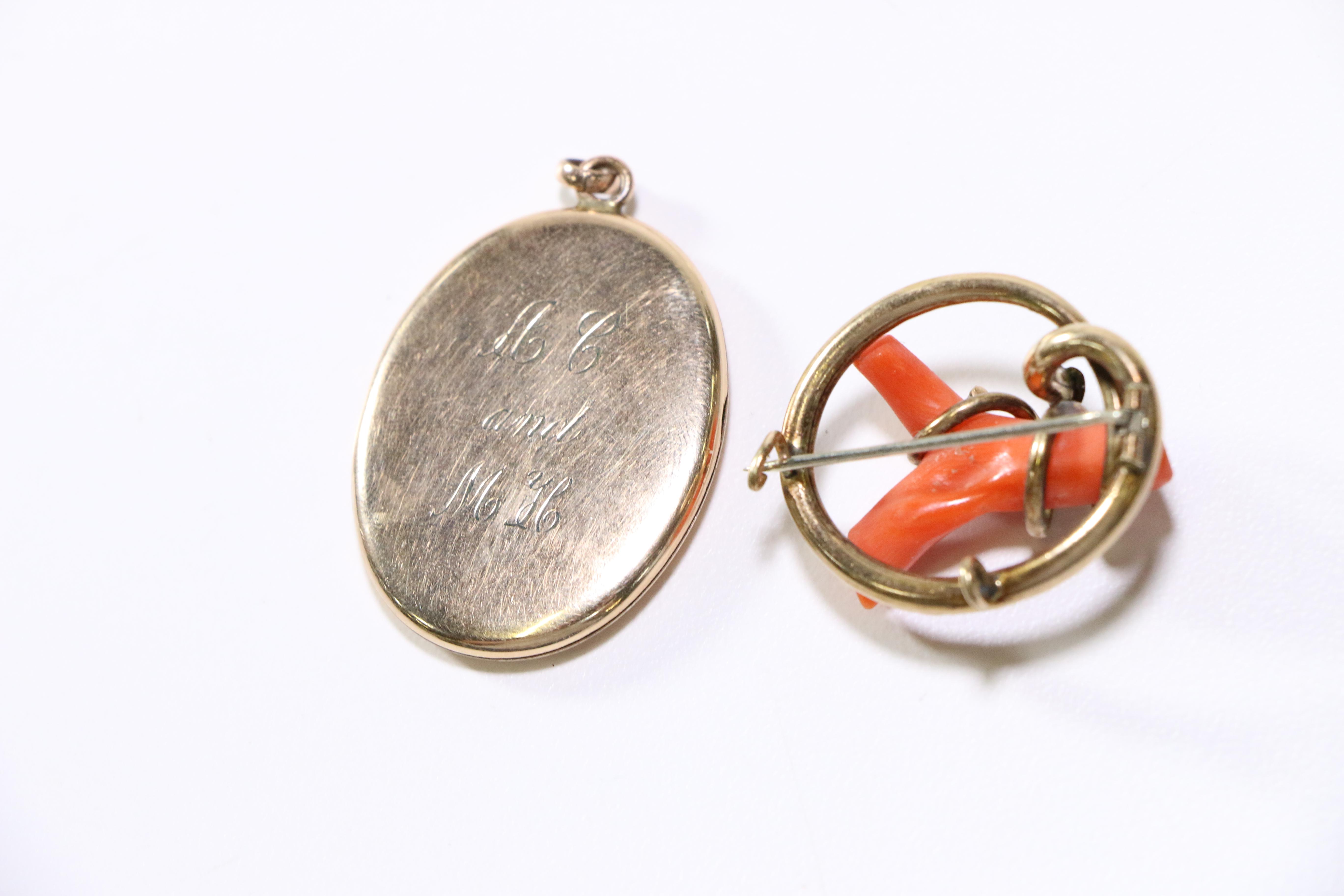 Assorted Gold Tone Rings and Brooches