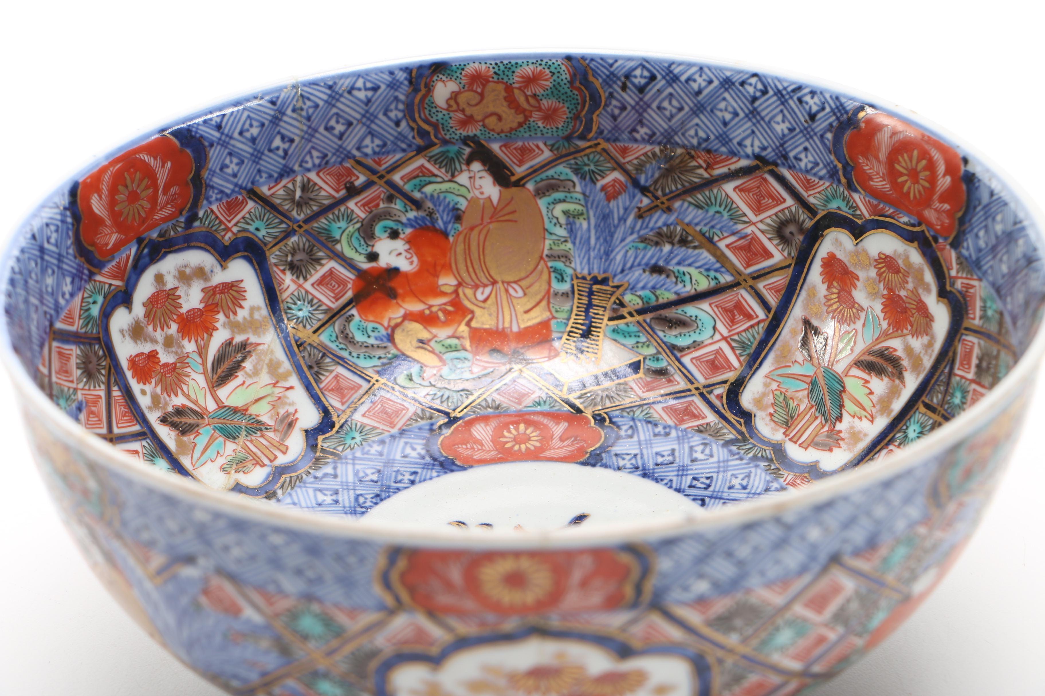 Japanese Imari Ware Porcelain Bowl