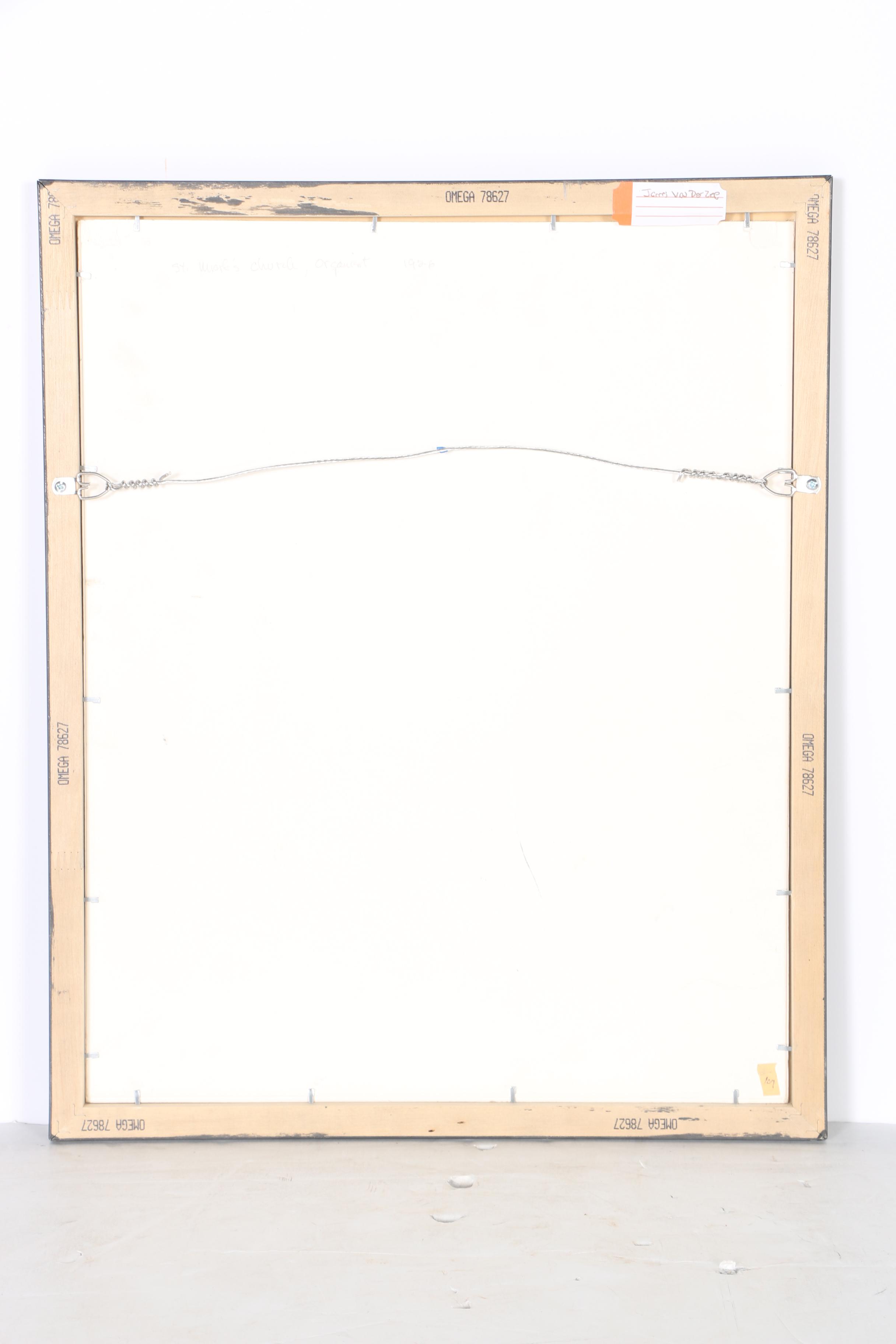 James Van Der Zee Gelatin Silver Photograph "St. Mark's Church, Organist"