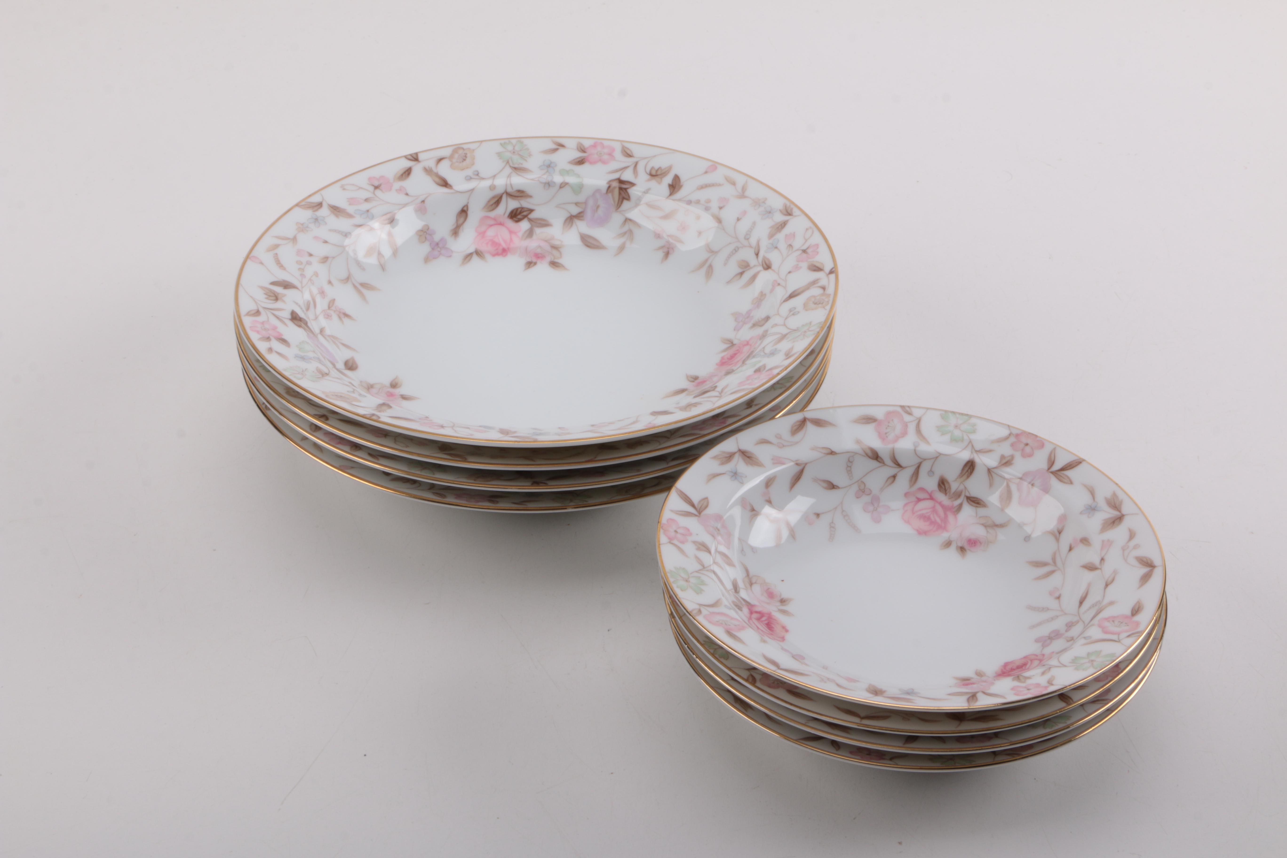 Sango "Jeannette" Pink Floral Tableware