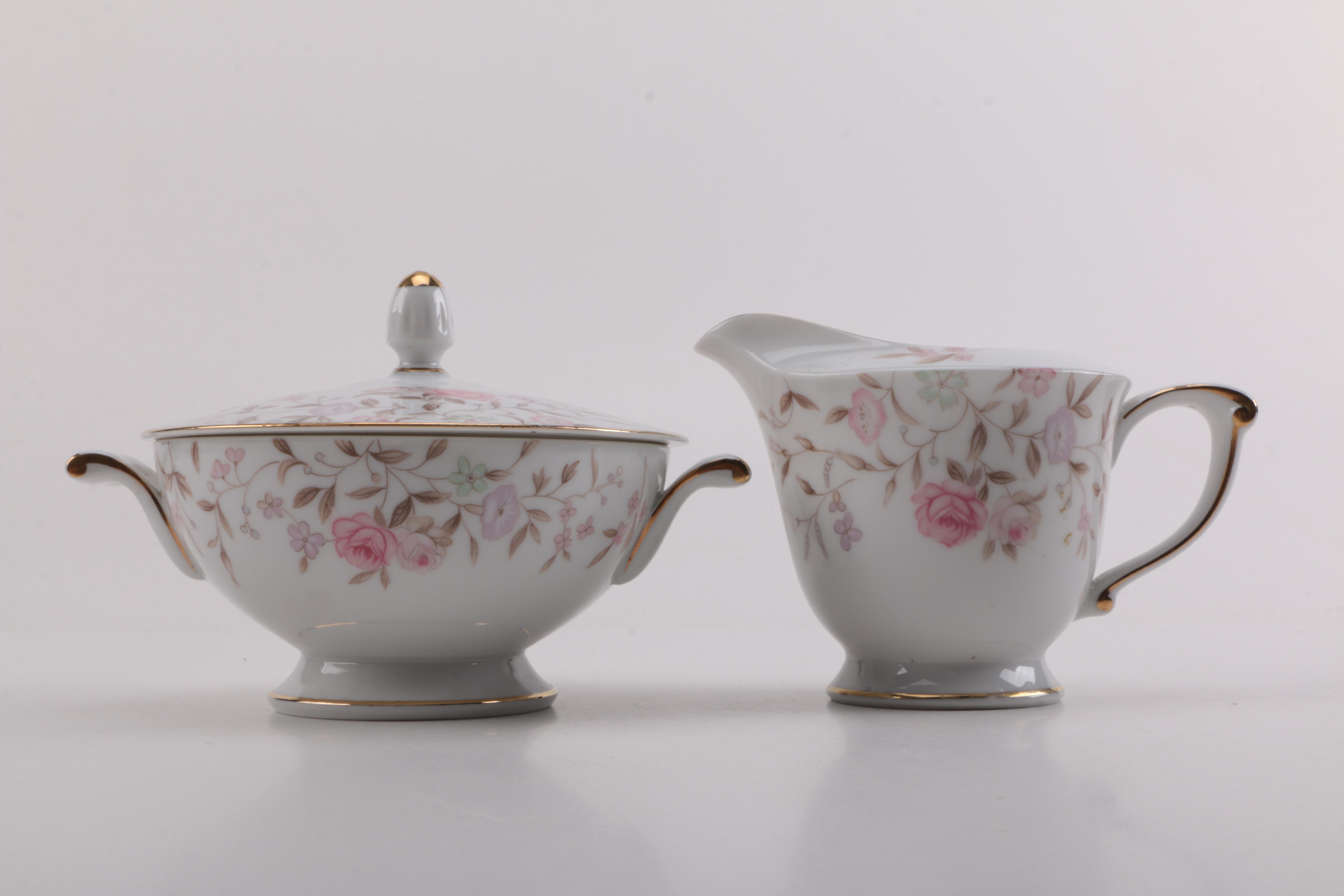 Sango "Jeannette" Pink Floral Tableware