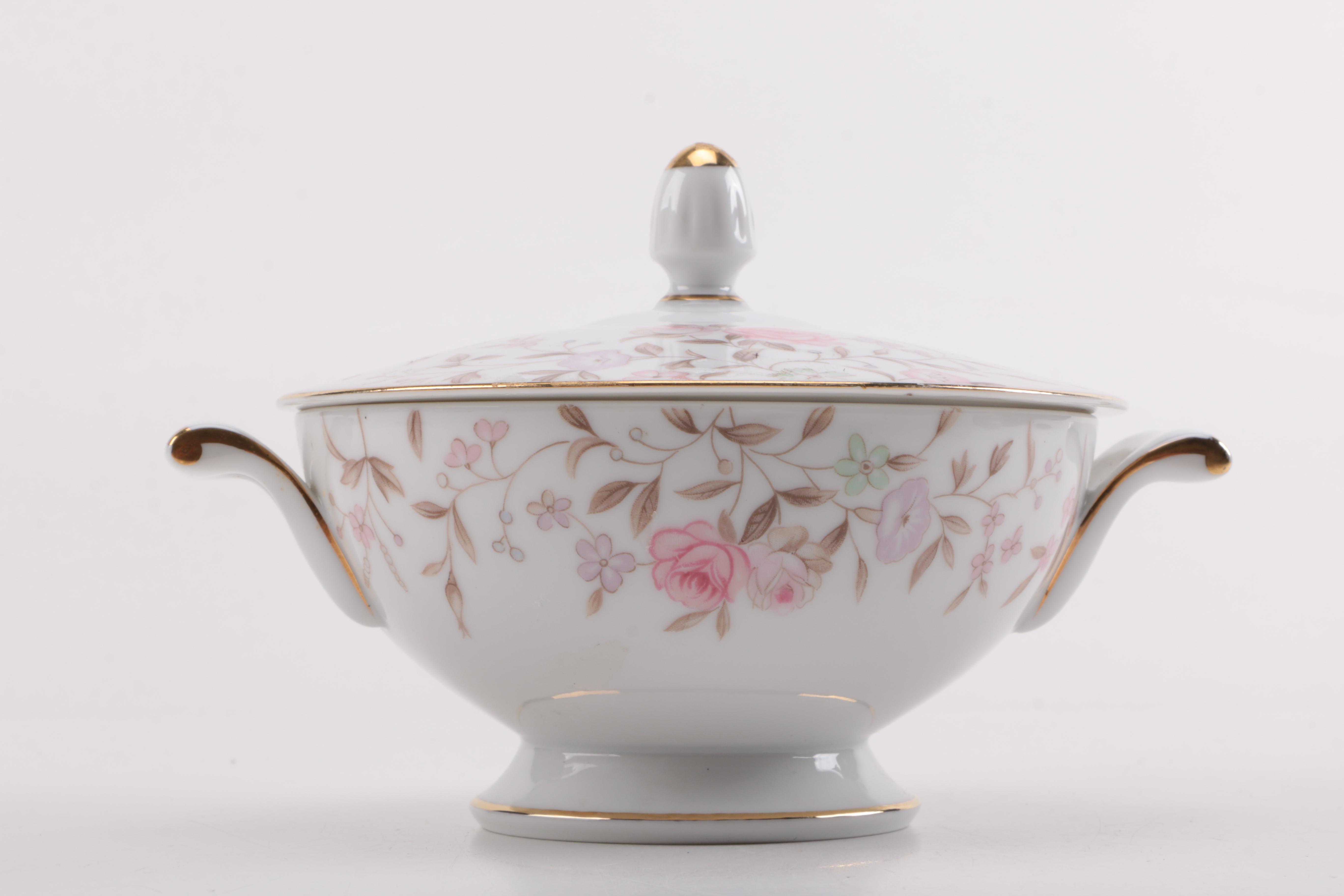 Sango "Jeannette" Pink Floral Tableware