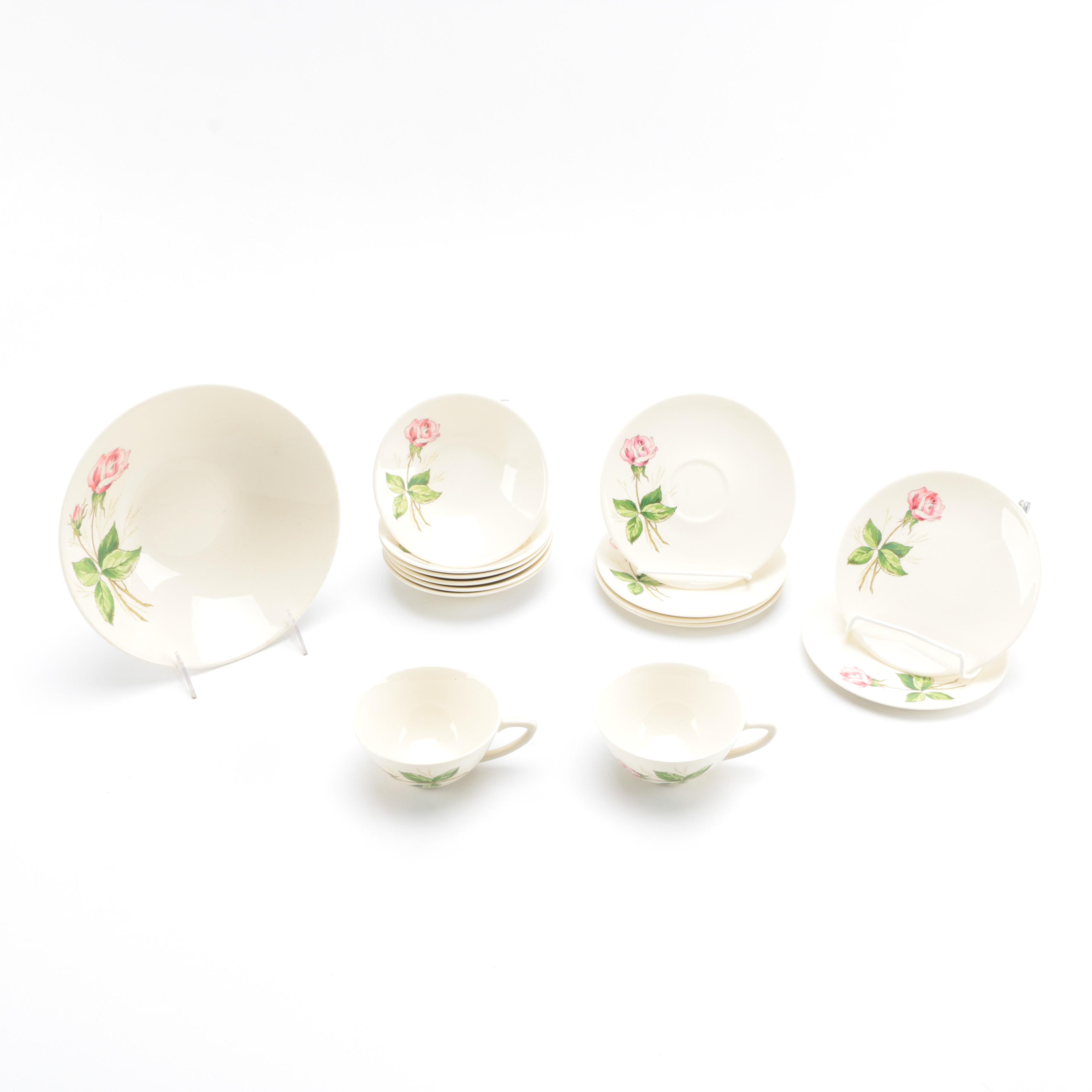 Knowles "Tea Rose" Dessert Set