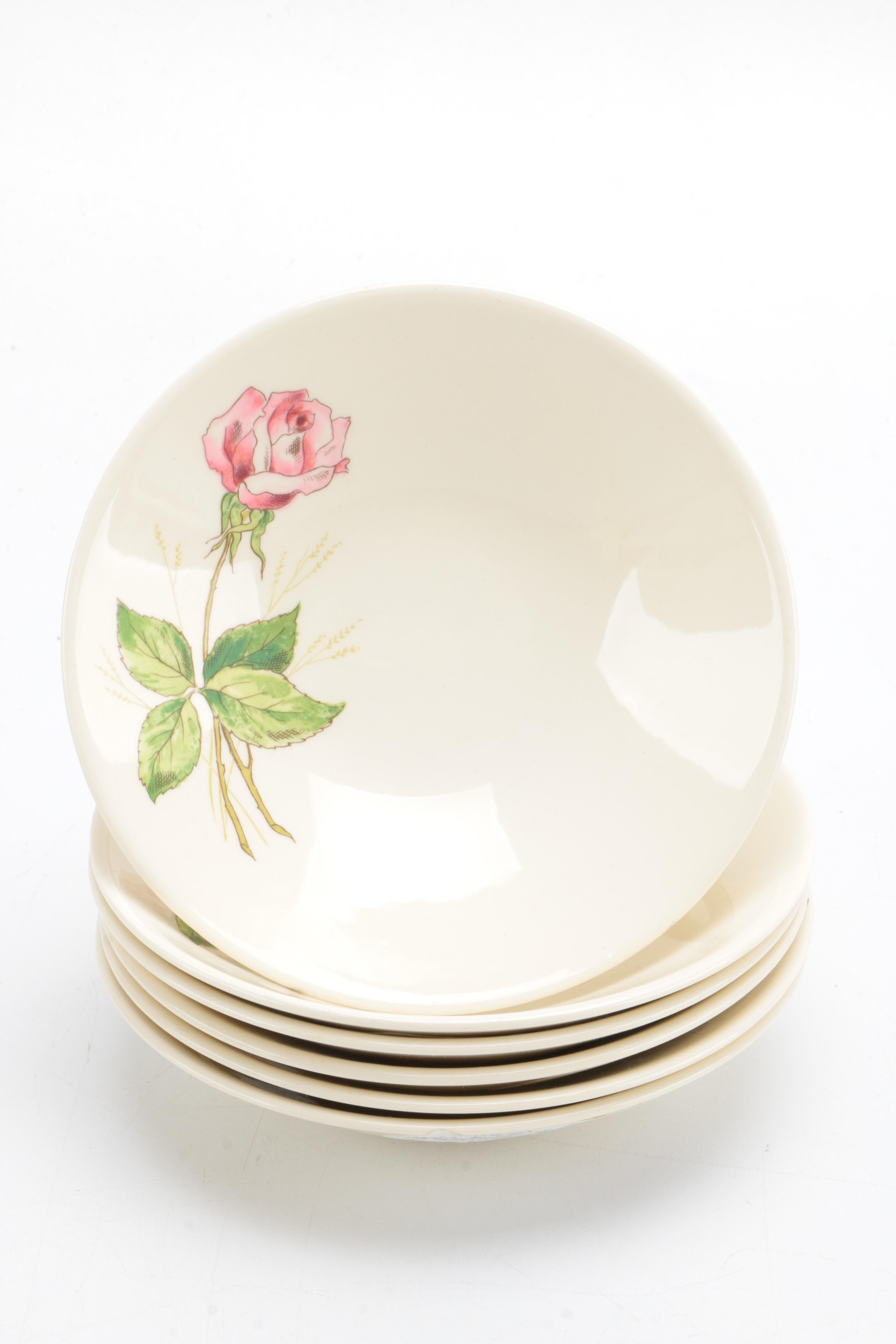 Knowles "Tea Rose" Dessert Set