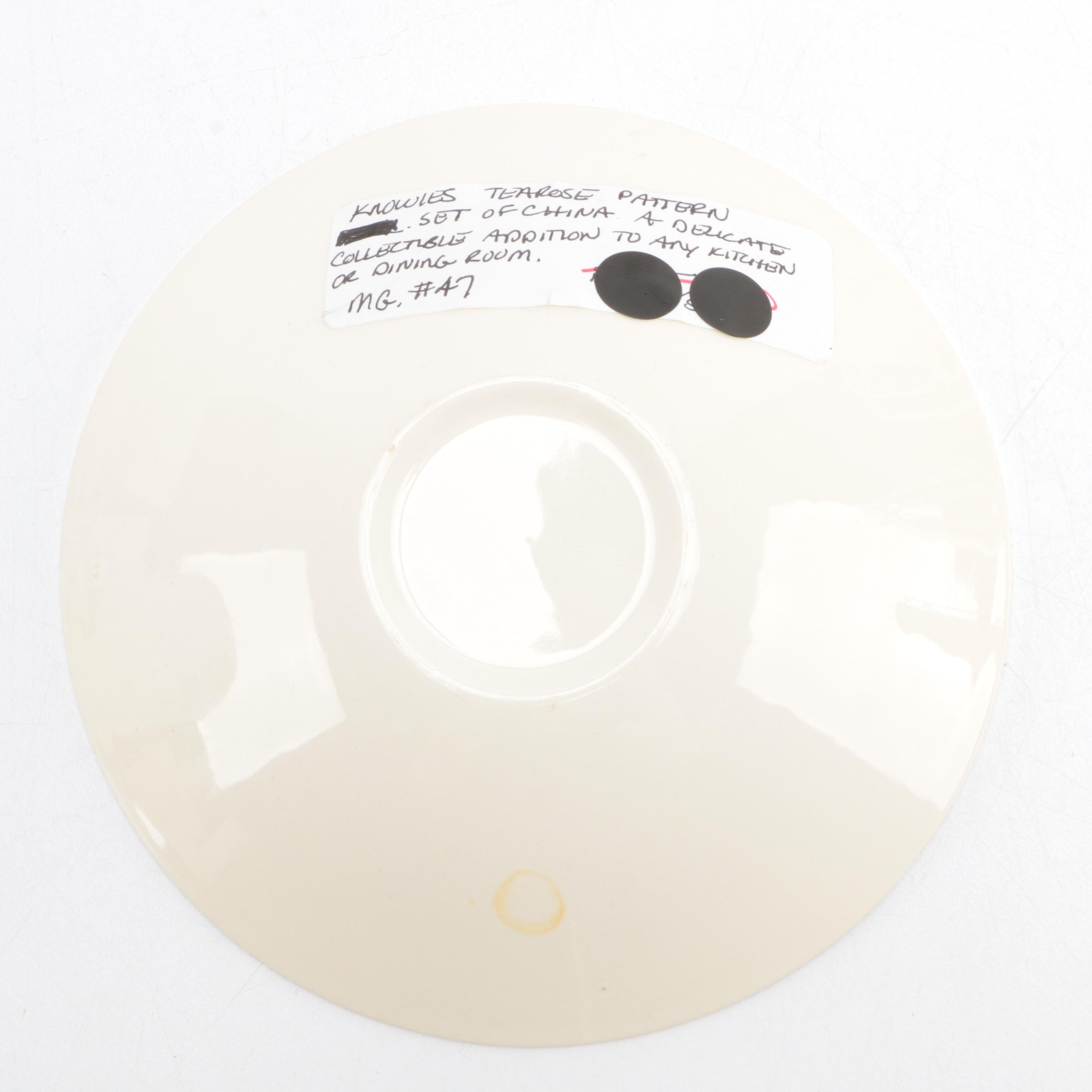 Knowles "Tea Rose" Dessert Set