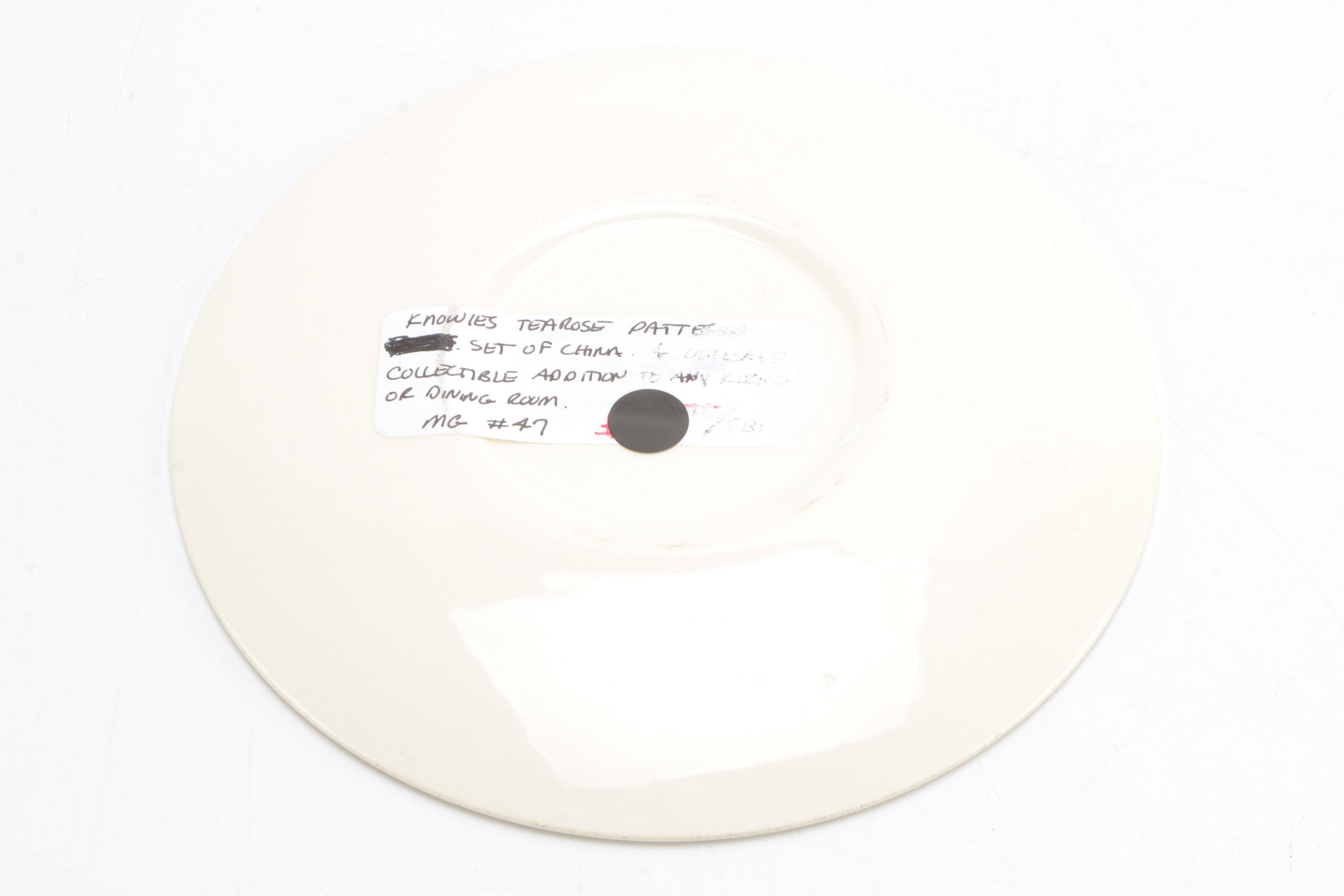 Knowles "Tea Rose" Dessert Set