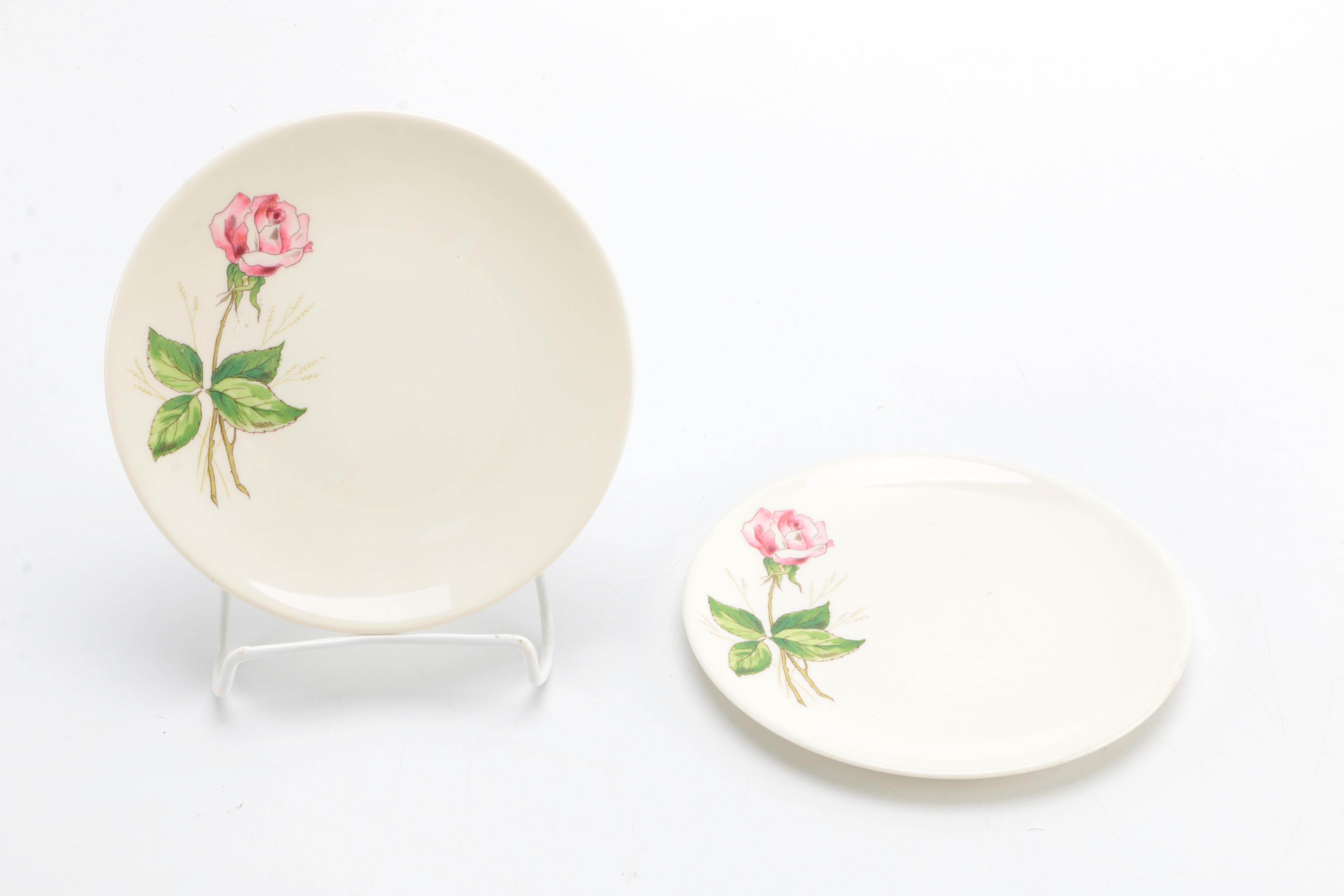 Knowles "Tea Rose" Dessert Set