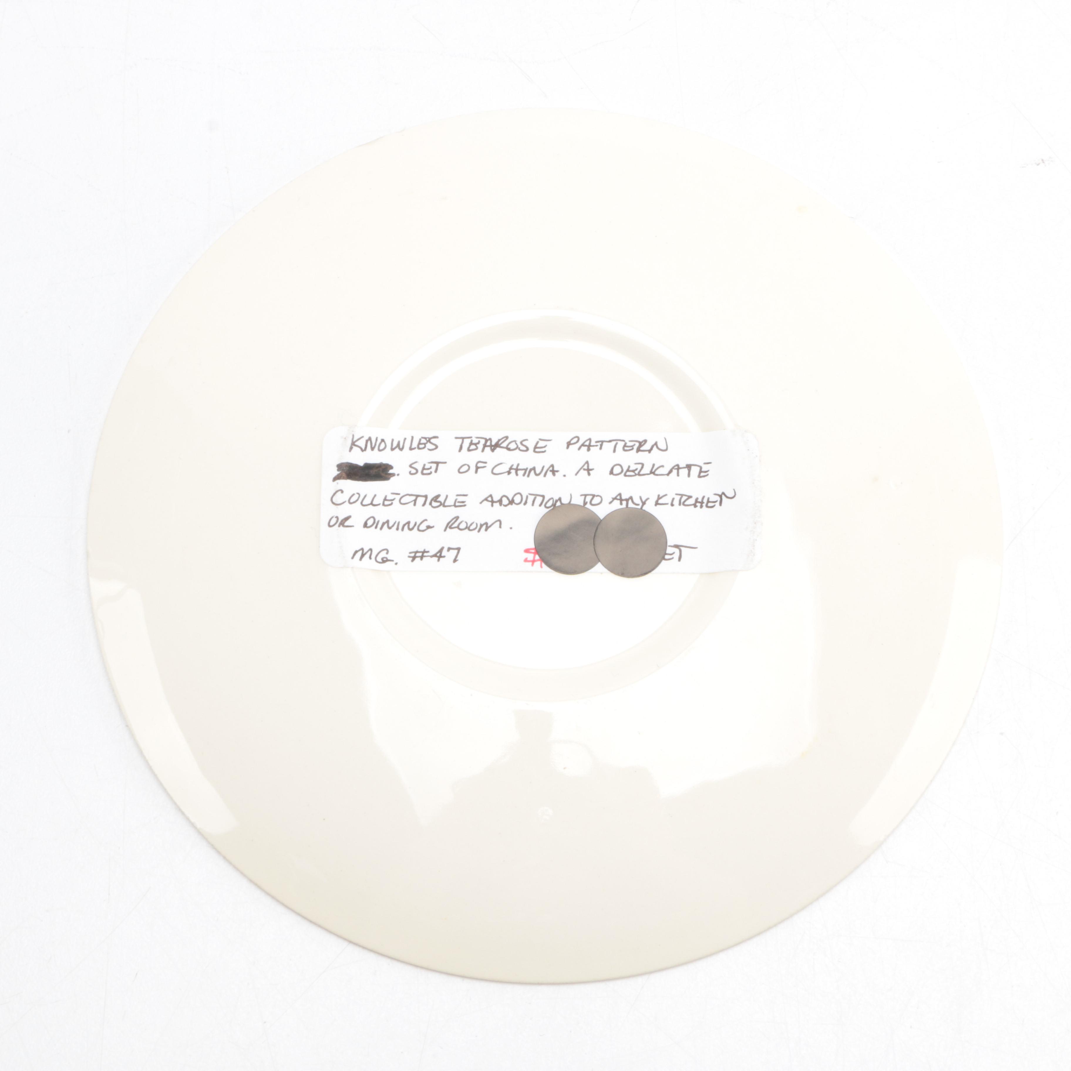 Knowles "Tea Rose" Dessert Set