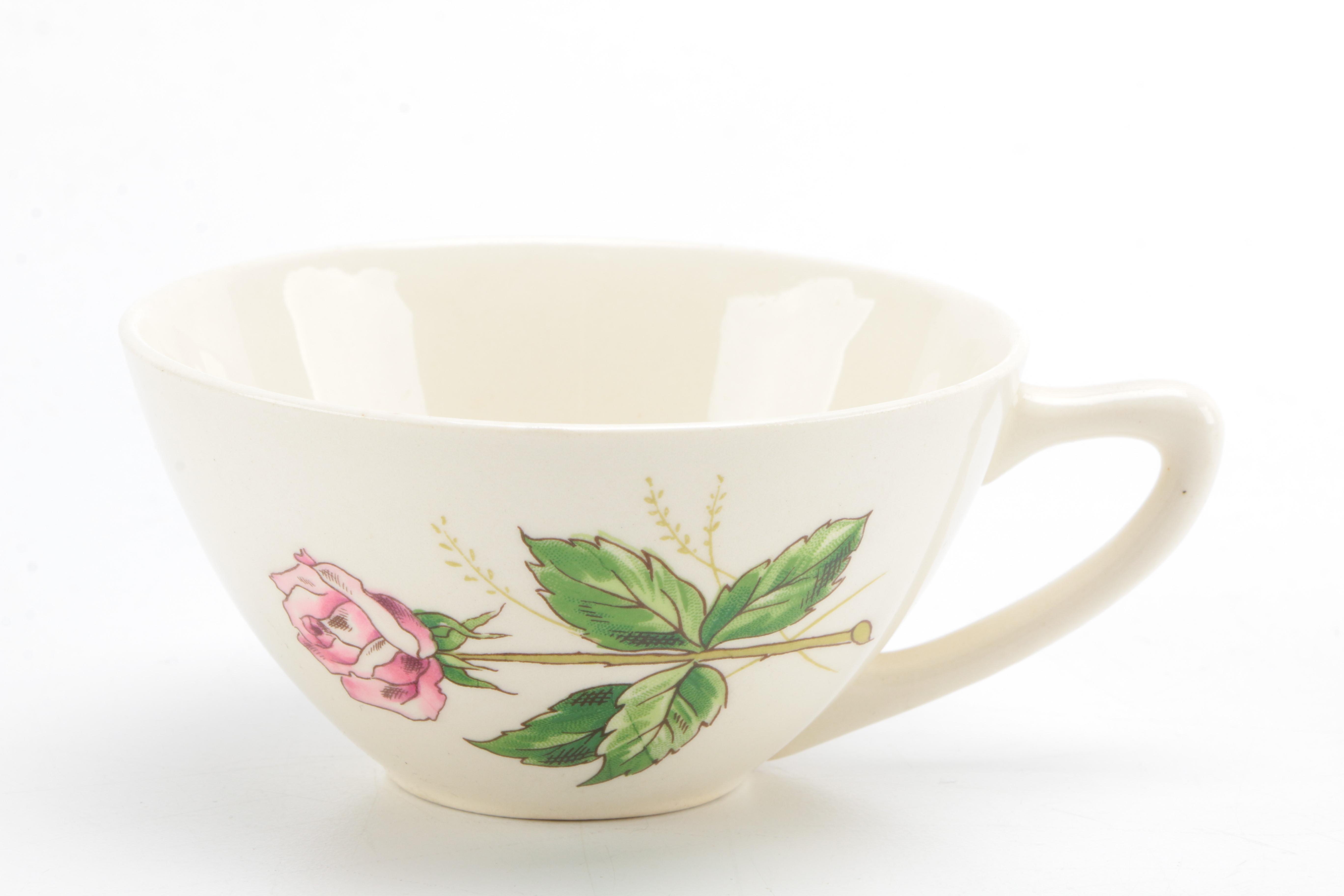 Knowles "Tea Rose" Dessert Set