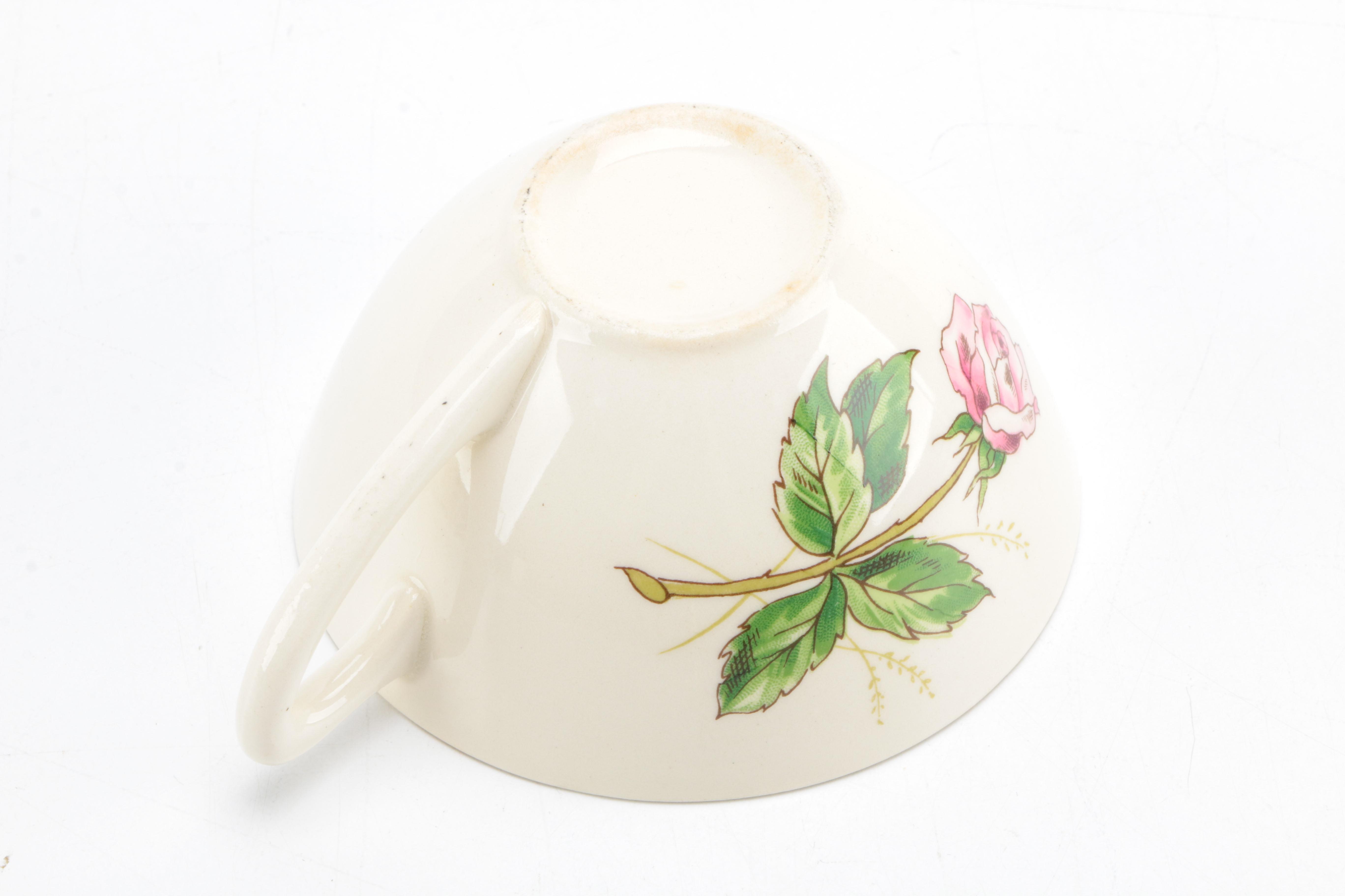 Knowles "Tea Rose" Dessert Set