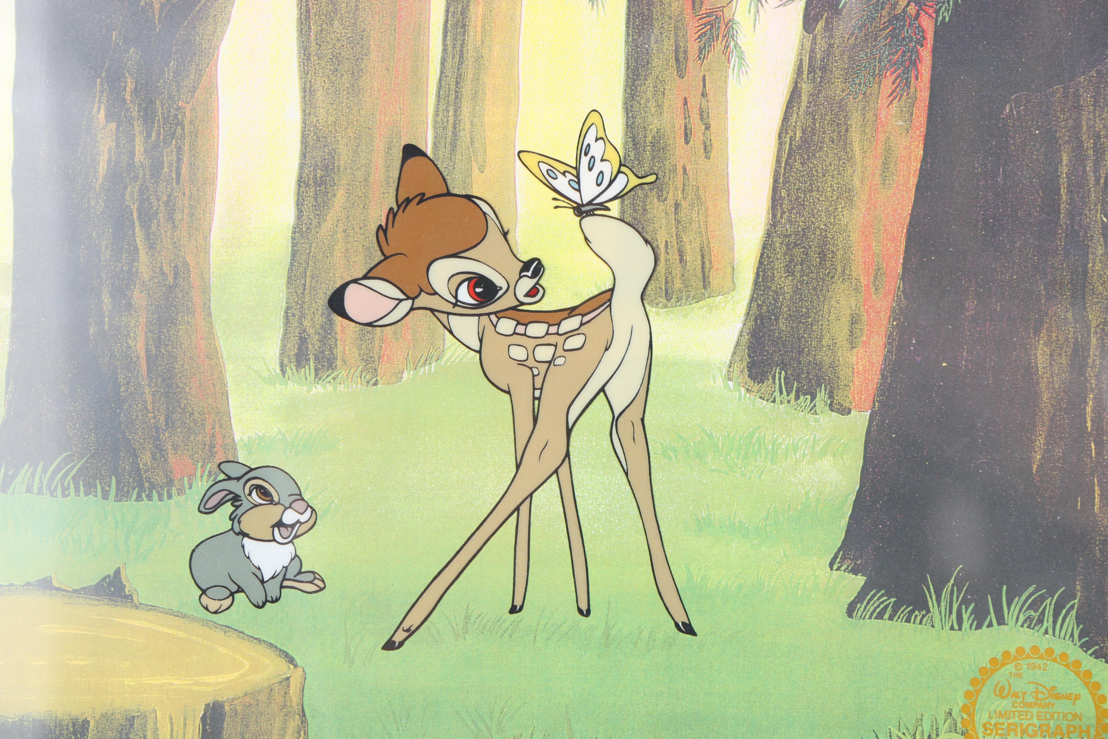The Walt Disney Company Offset Lithograph After Sericel "Bambi"