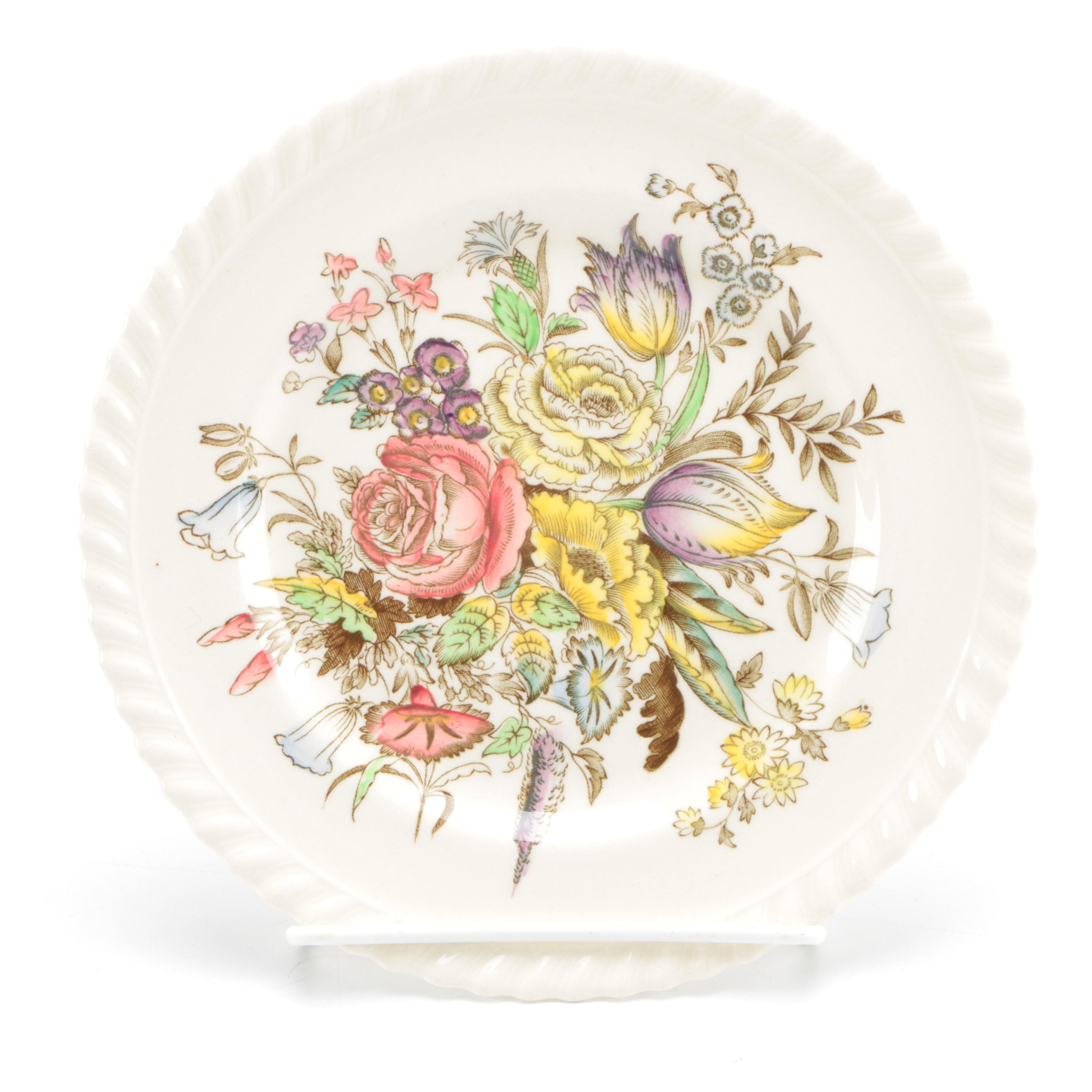 Assorted Floral Pattern Dishes Featuring Johnson Bros