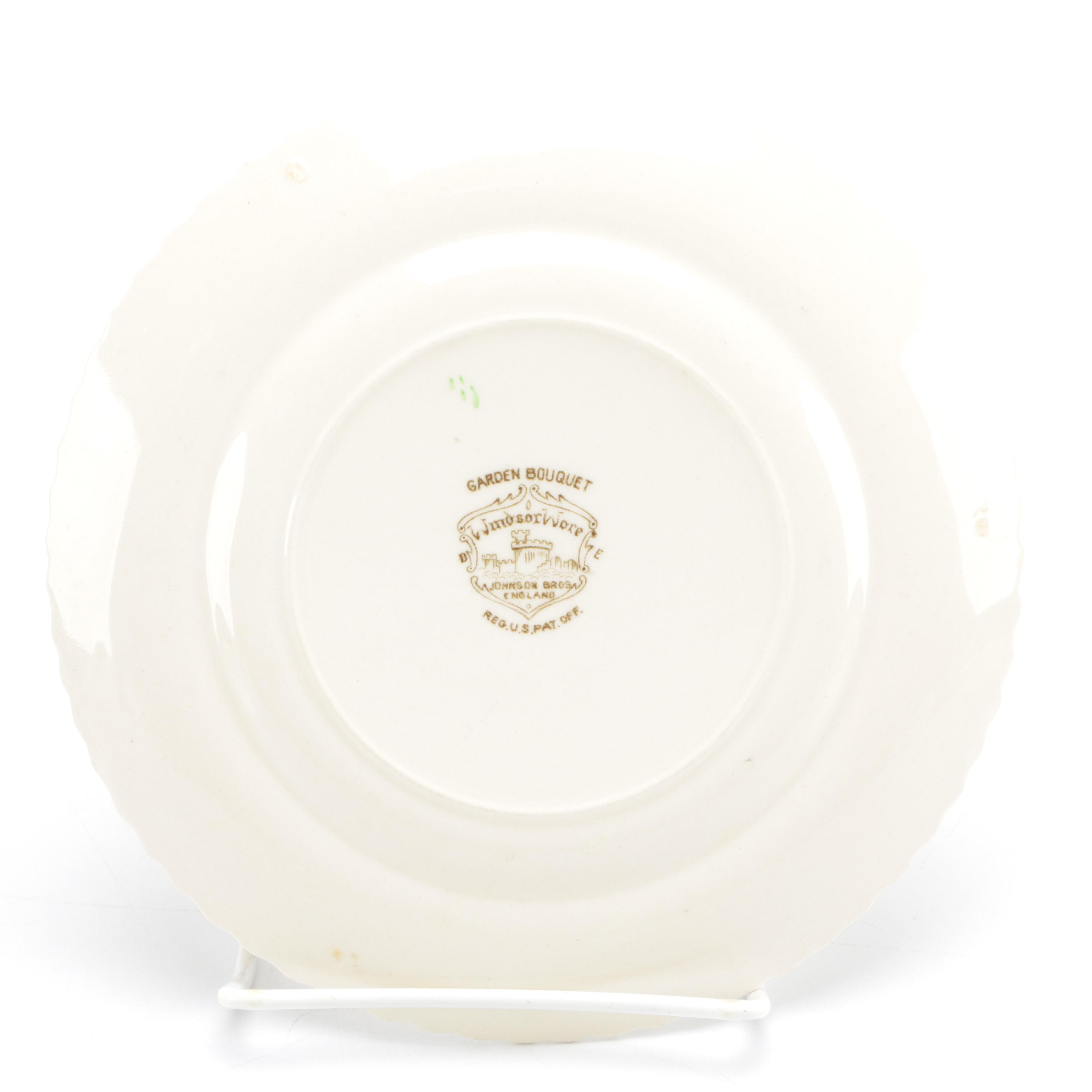 Assorted Floral Pattern Dishes Featuring Johnson Bros