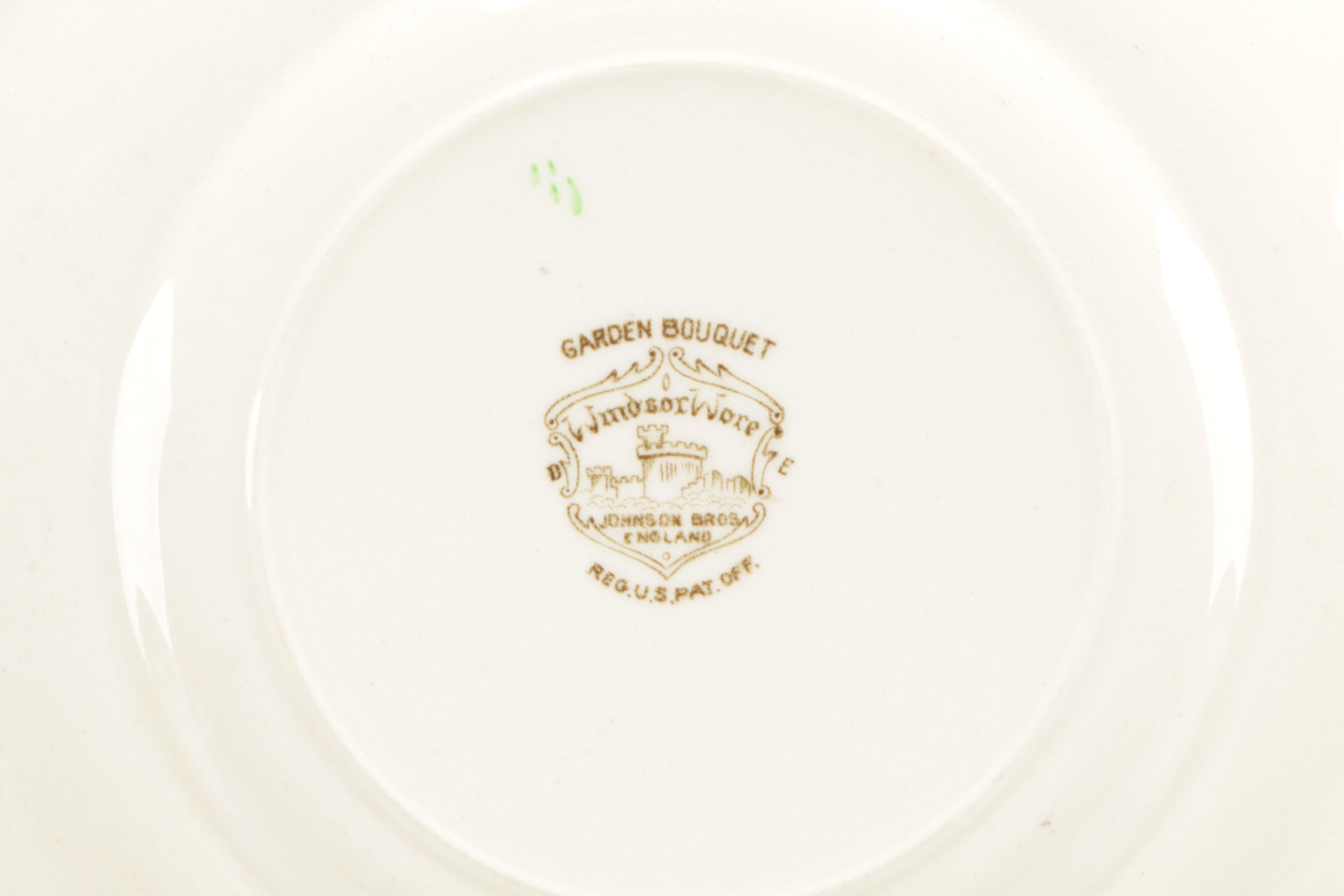 Assorted Floral Pattern Dishes Featuring Johnson Bros