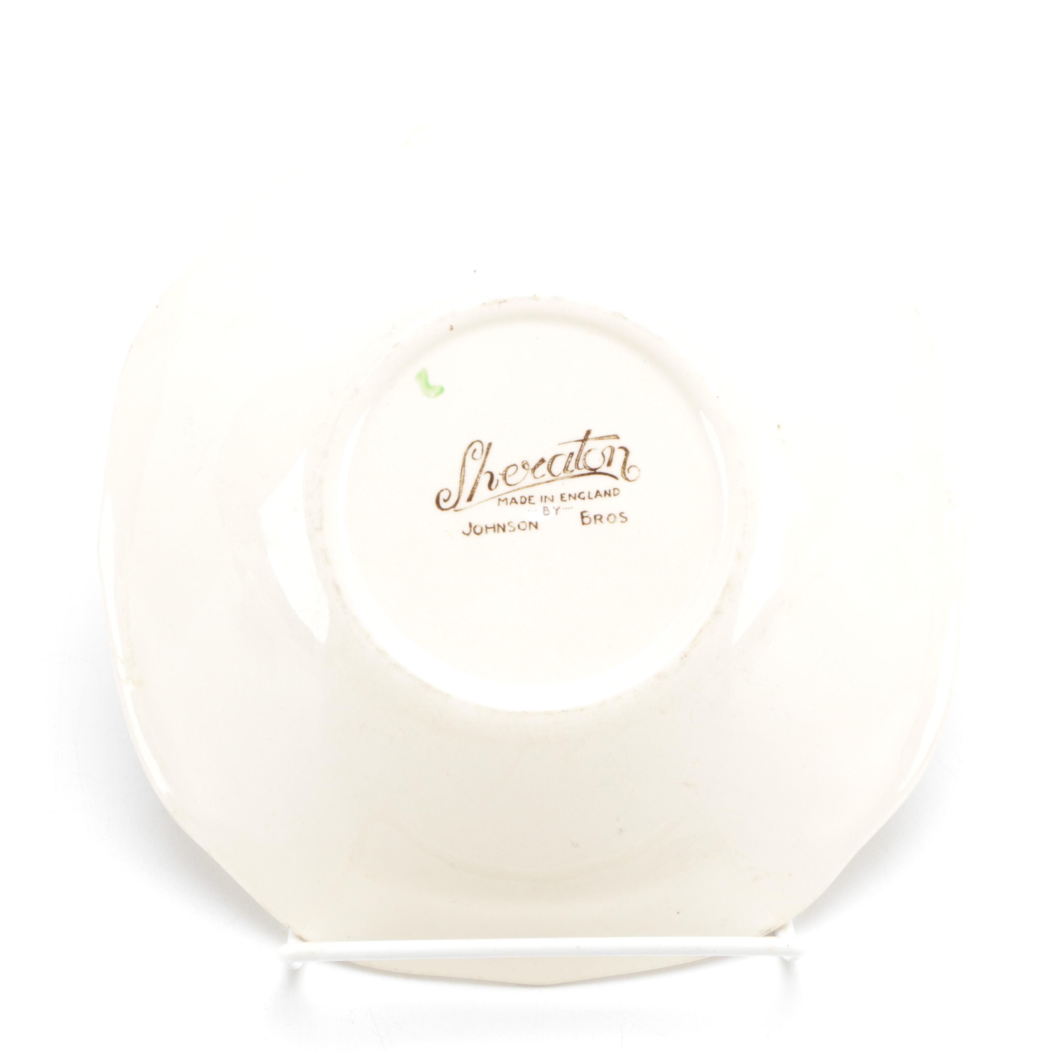 Assorted Floral Pattern Dishes Featuring Johnson Bros