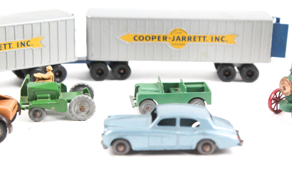 Nine Vintage Lesney Die Cast Toys