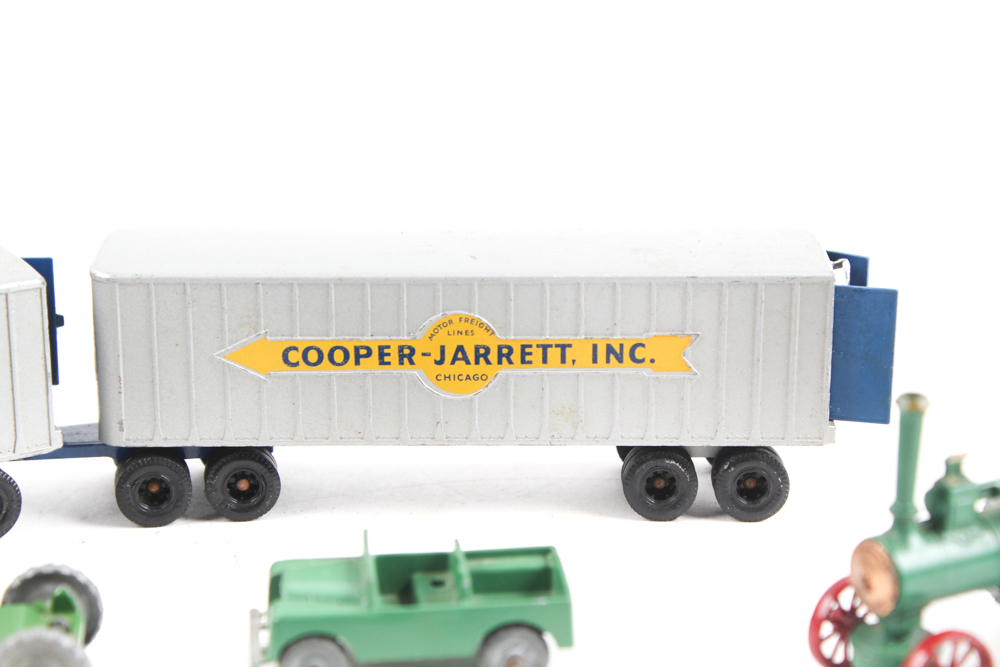 Nine Vintage Lesney Die Cast Toys