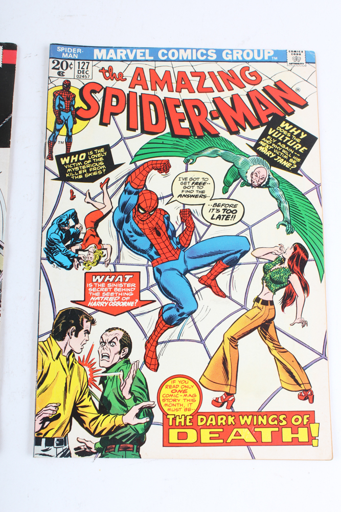 1973 "The Amazing Spider-Man" Marvel Comic Books