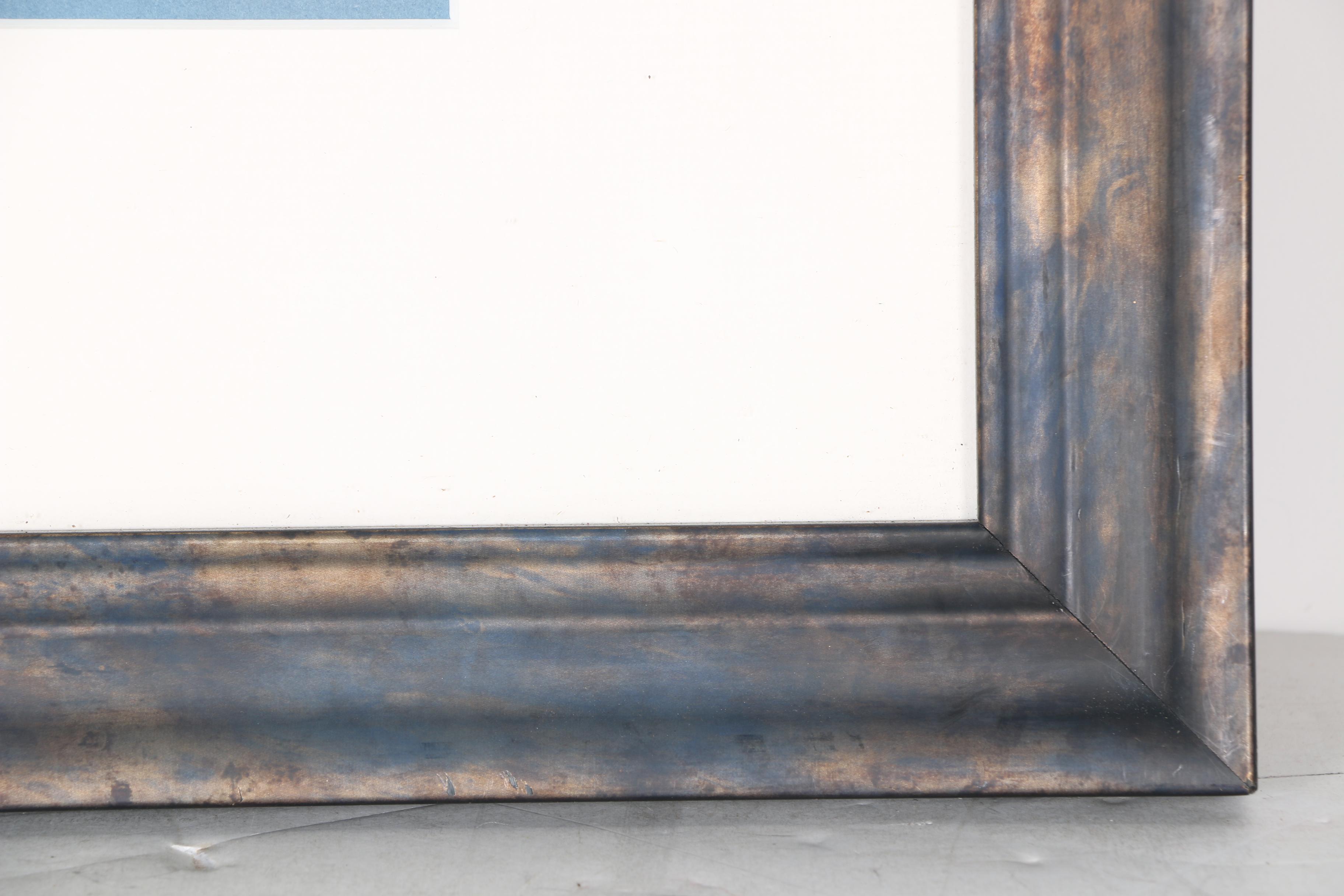 Gladys Goldstein Crayon Drawing "Frozen Glass"