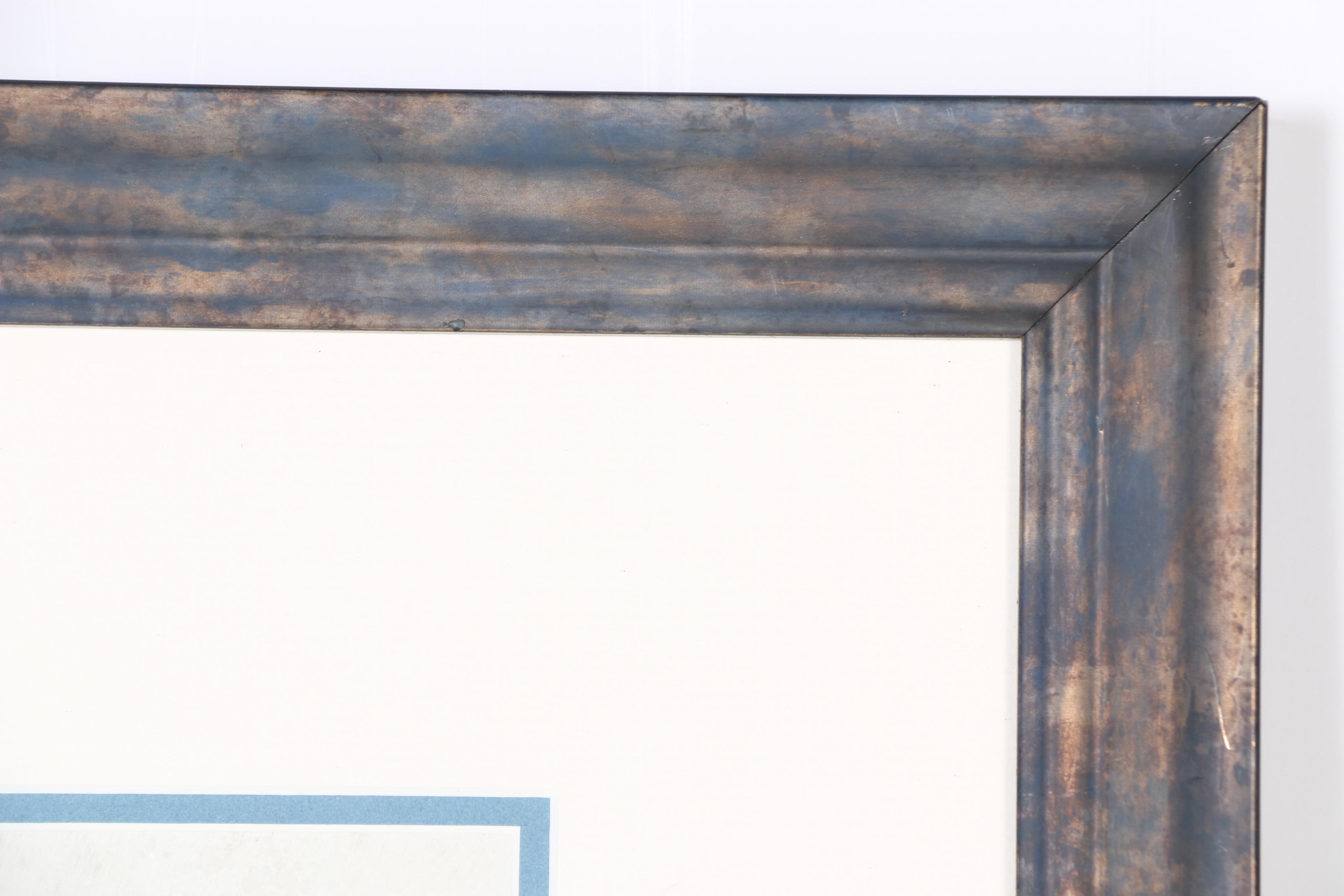 Gladys Goldstein Crayon Drawing "Frozen Glass"