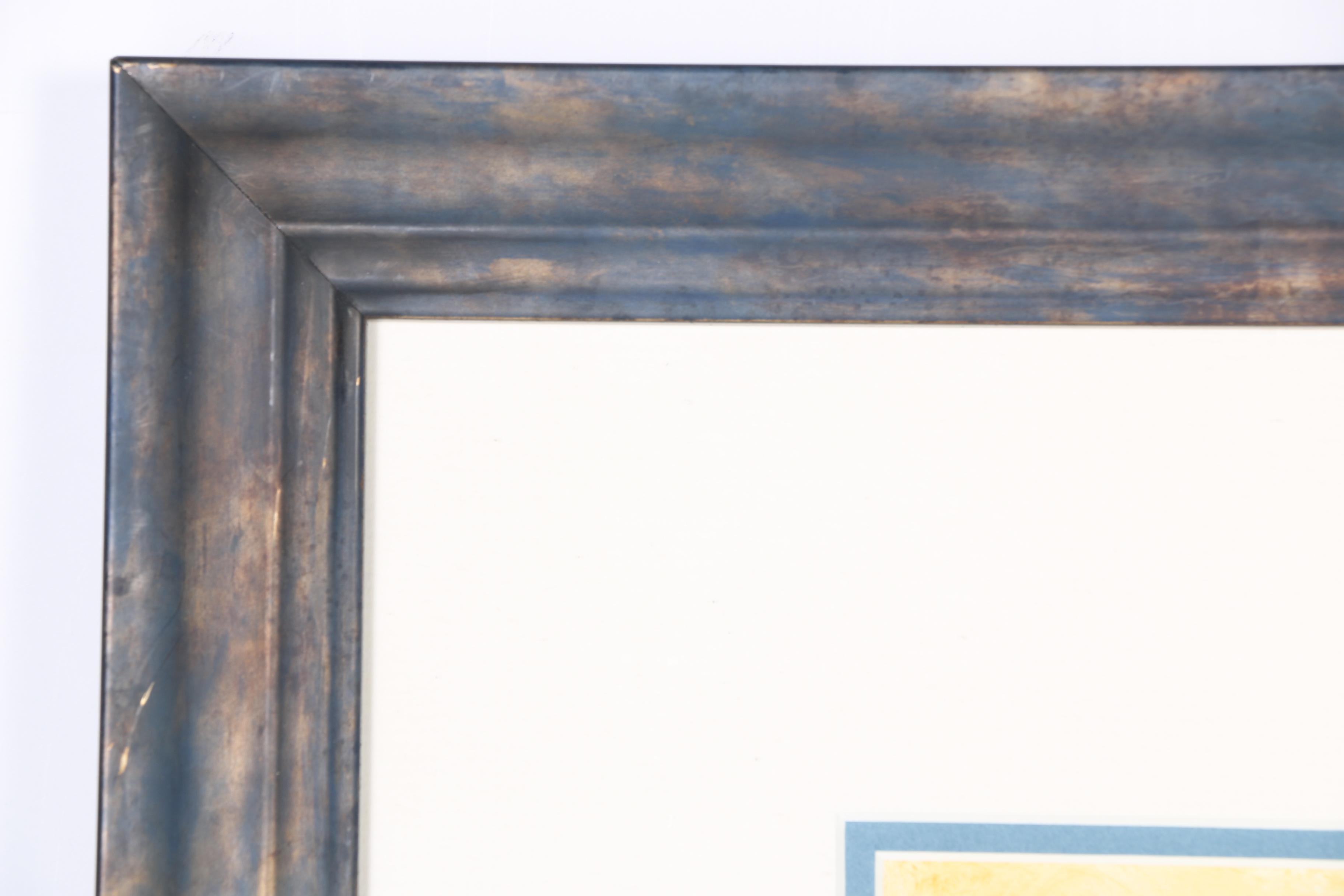 Gladys Goldstein Crayon Drawing "Frozen Glass"