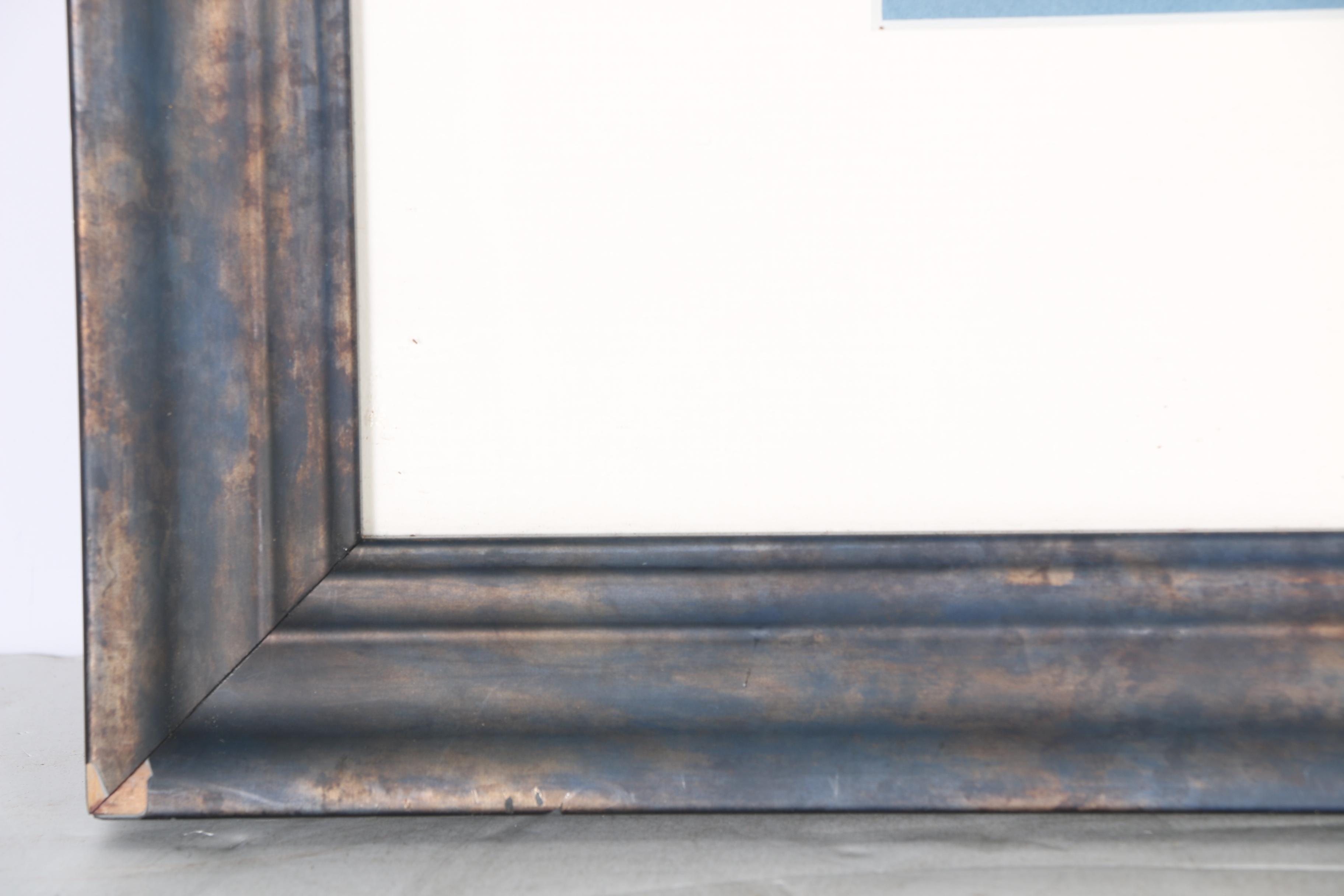 Gladys Goldstein Crayon Drawing "Frozen Glass"