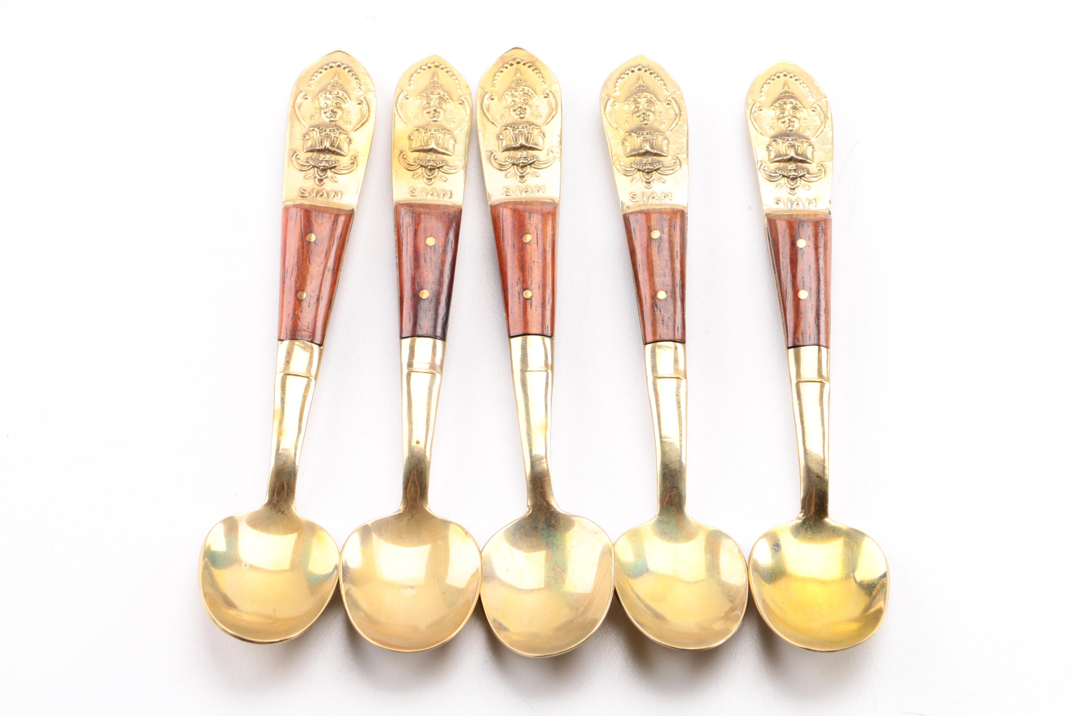 Siam Nickel Bronze Fish Flatware