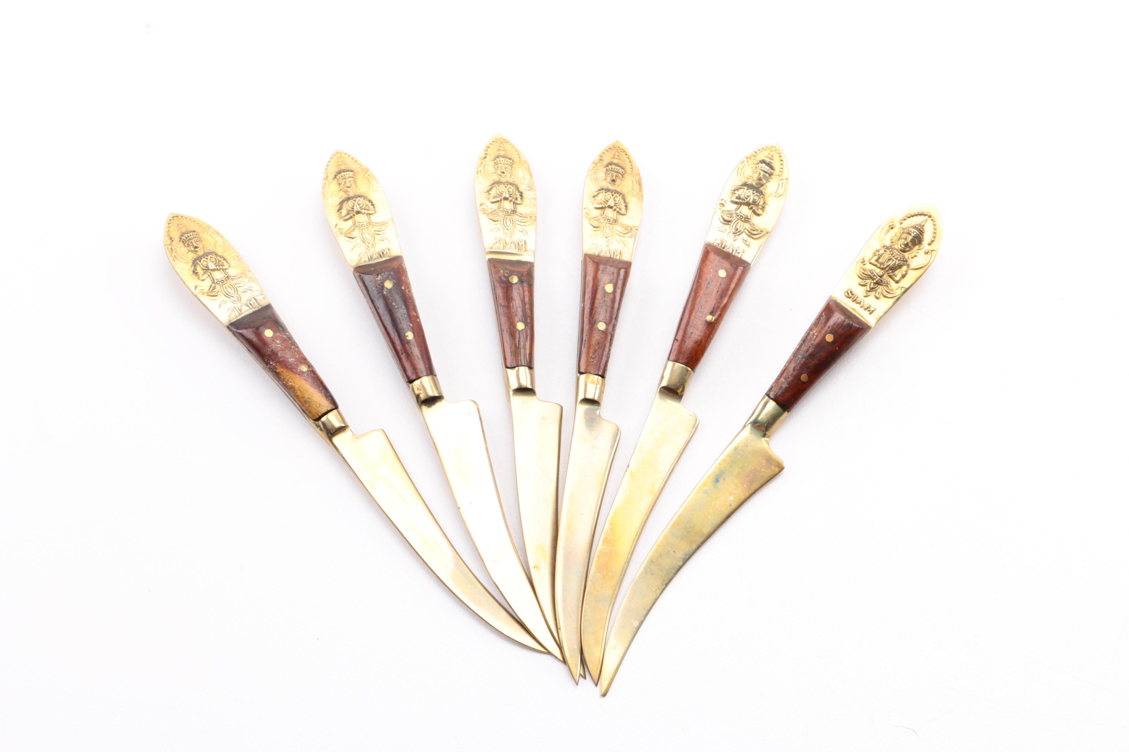 Siam Nickel Bronze Fish Flatware