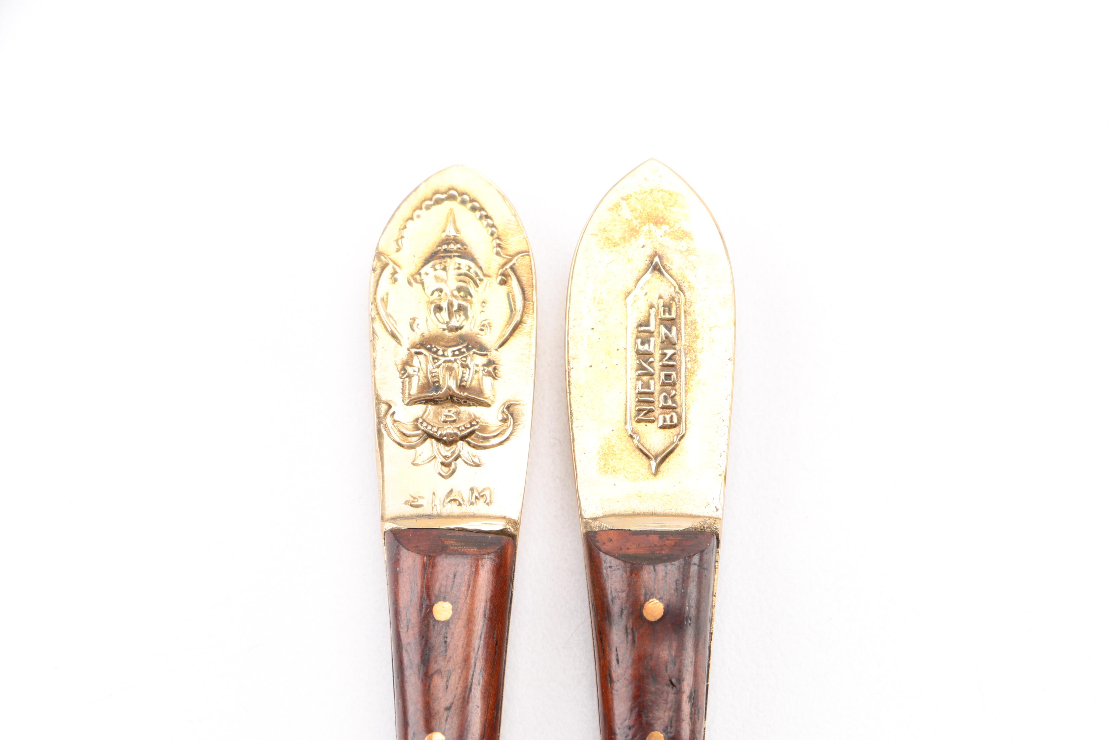 Siam Nickel Bronze Fish Flatware