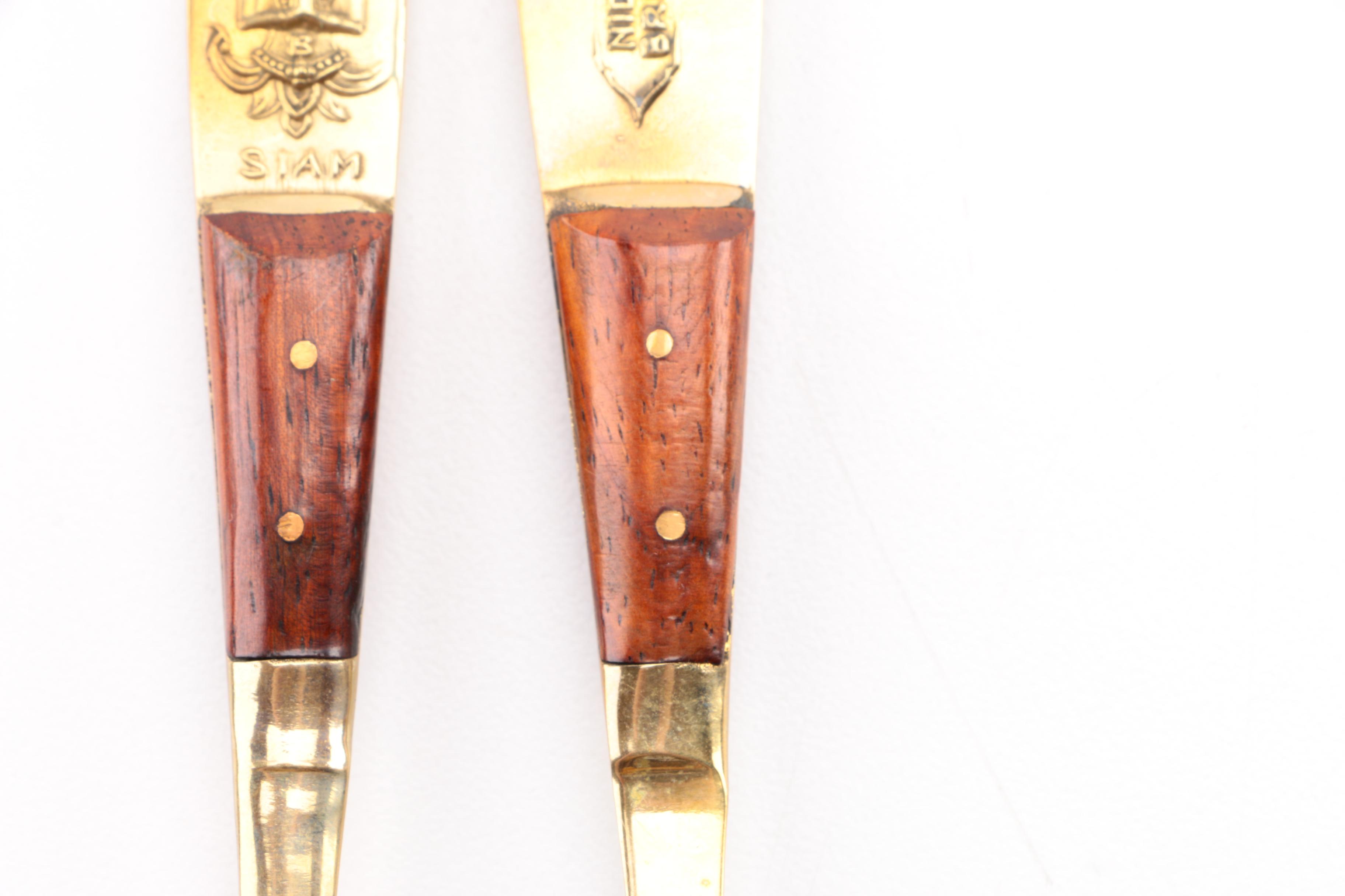 Siam Nickel Bronze Fish Flatware