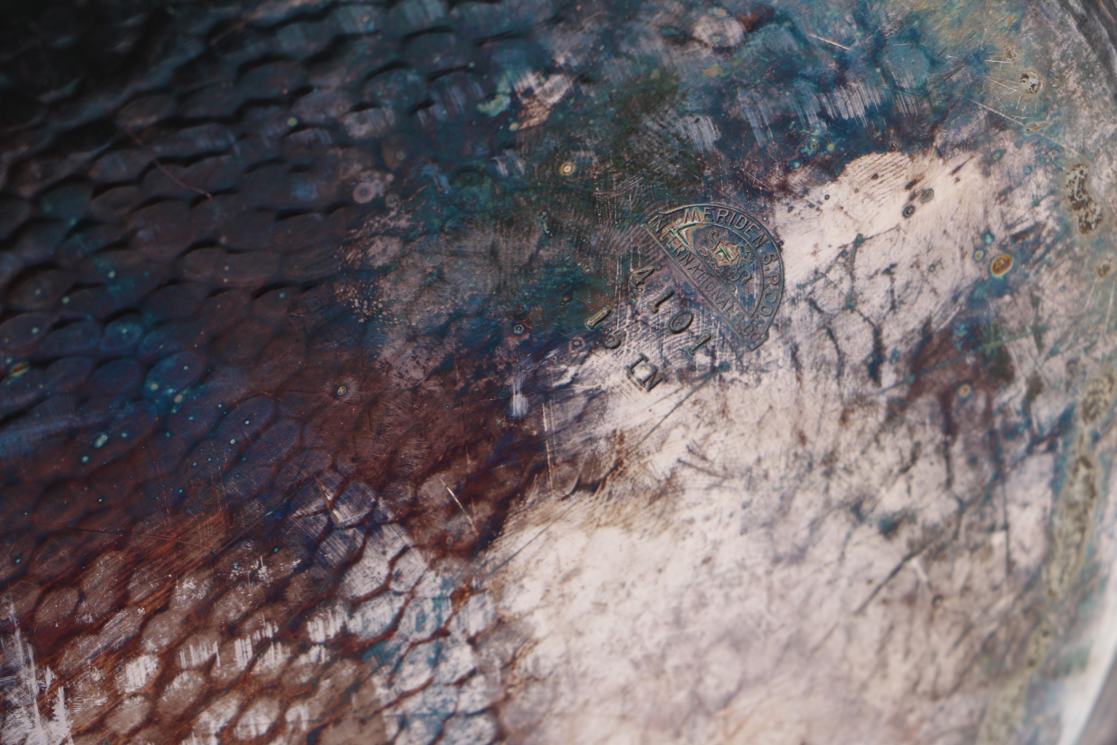 Derby Hammered Silver Plate Coffee Set and Webster Tray