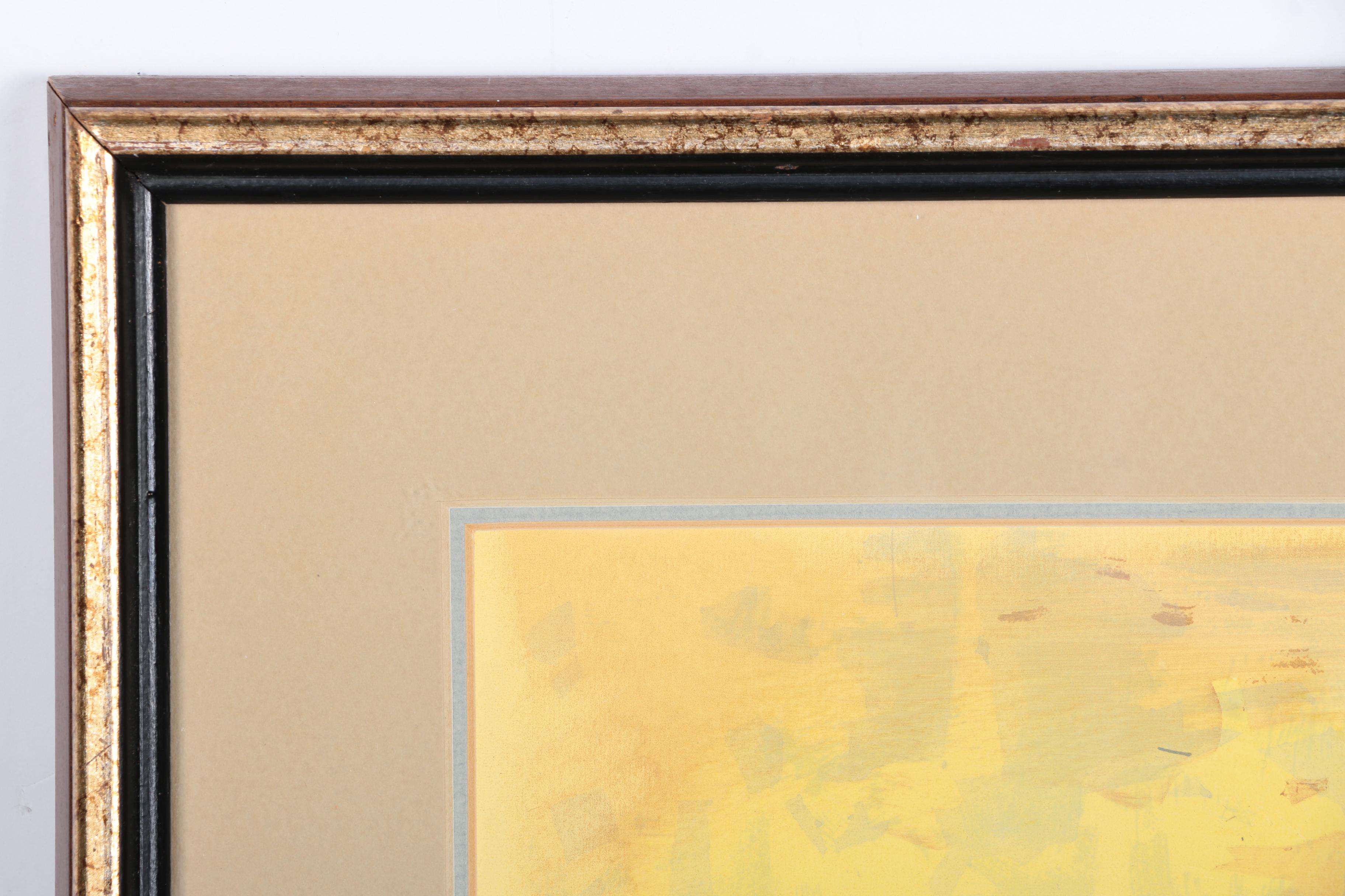 Serigraph After Margaret Layton Painting of Owl