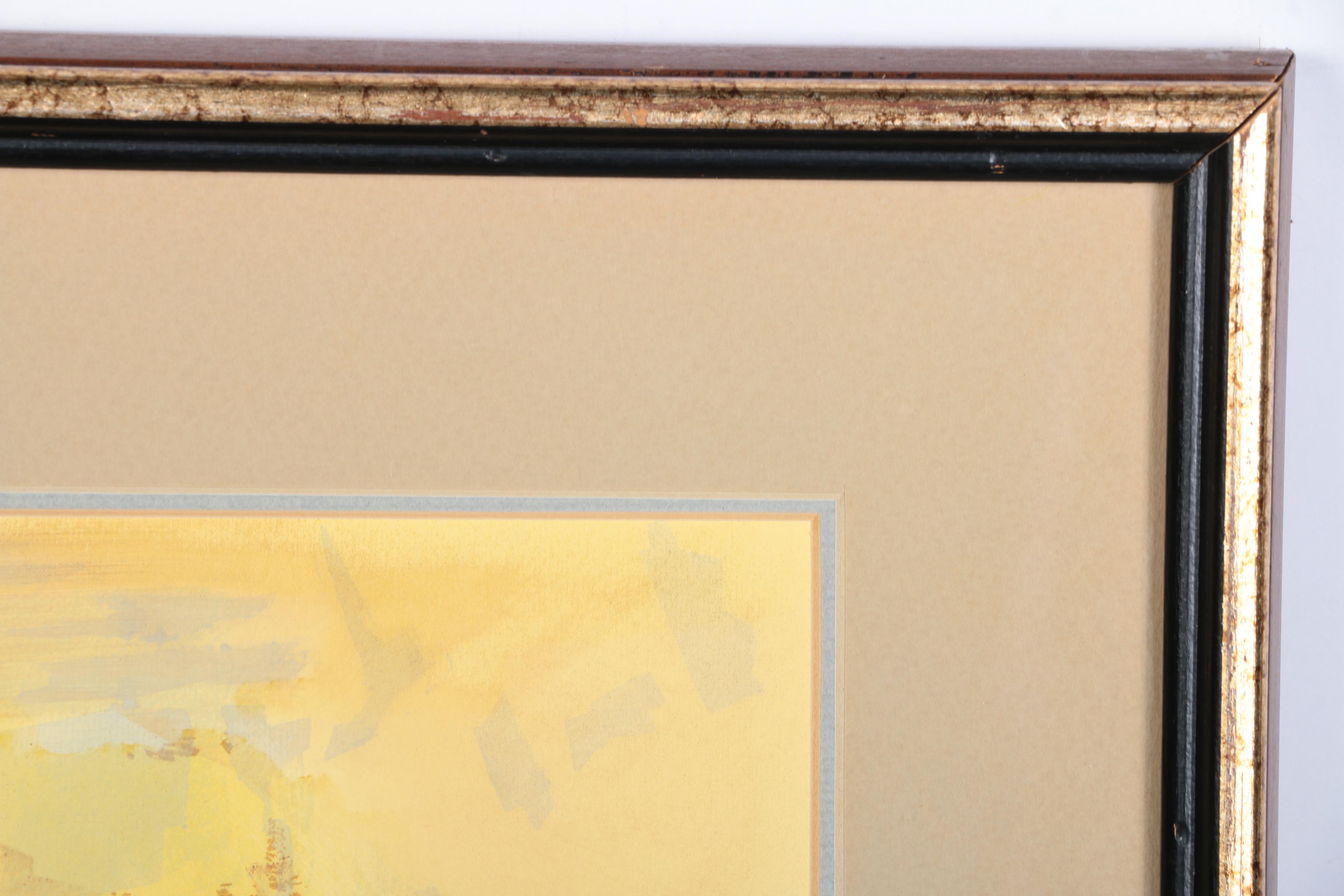 Serigraph After Margaret Layton Painting of Owl