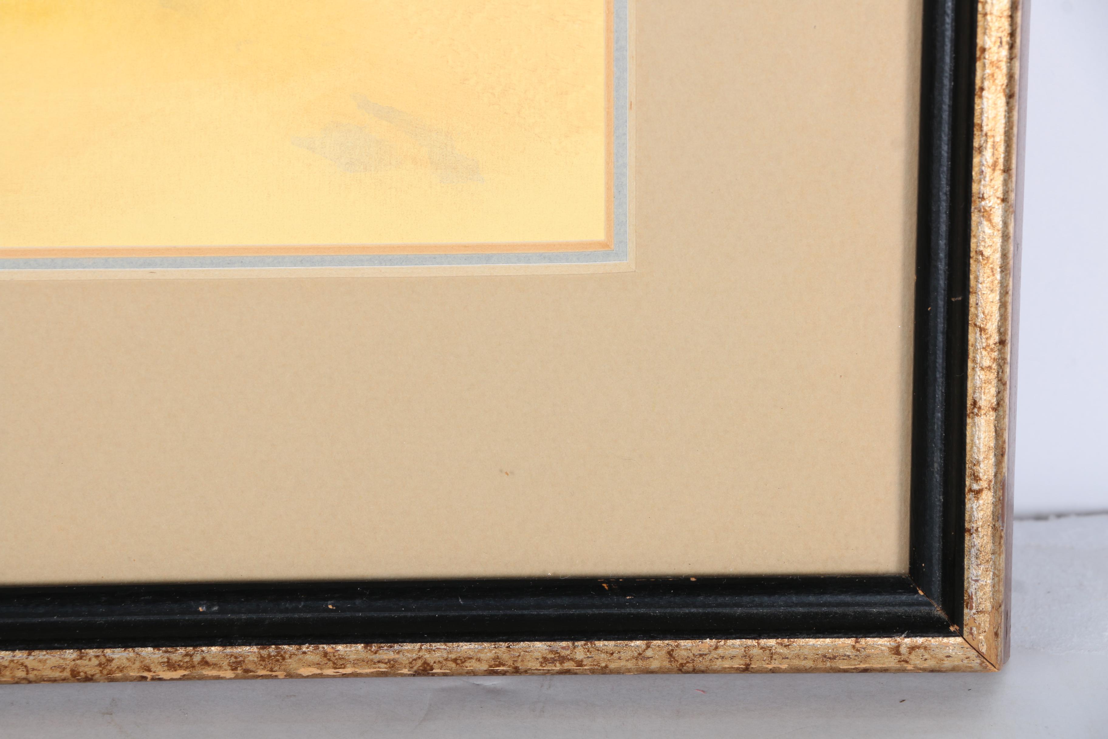 Serigraph After Margaret Layton Painting of Owl