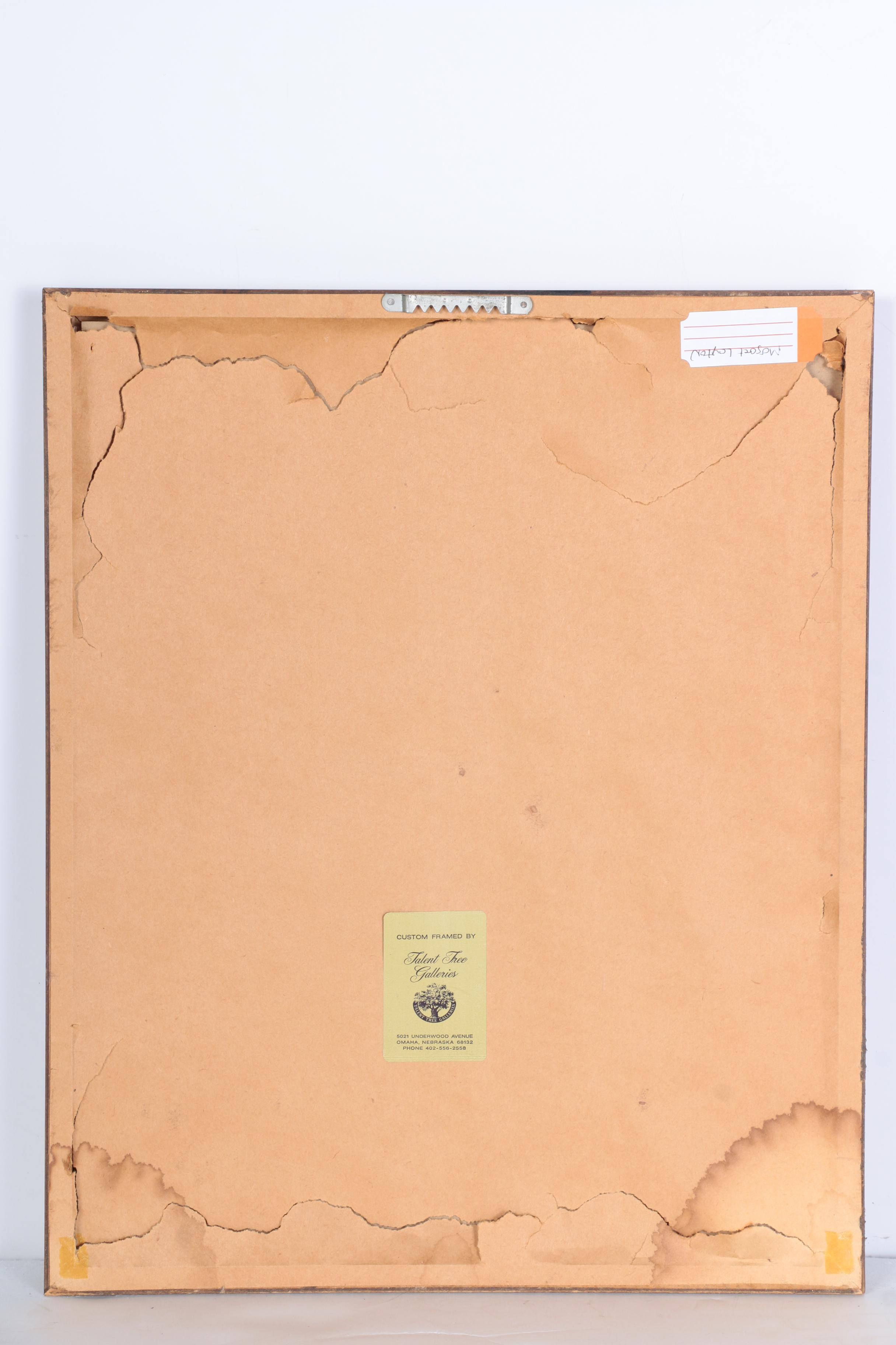 Serigraph After Margaret Layton Painting of Owl