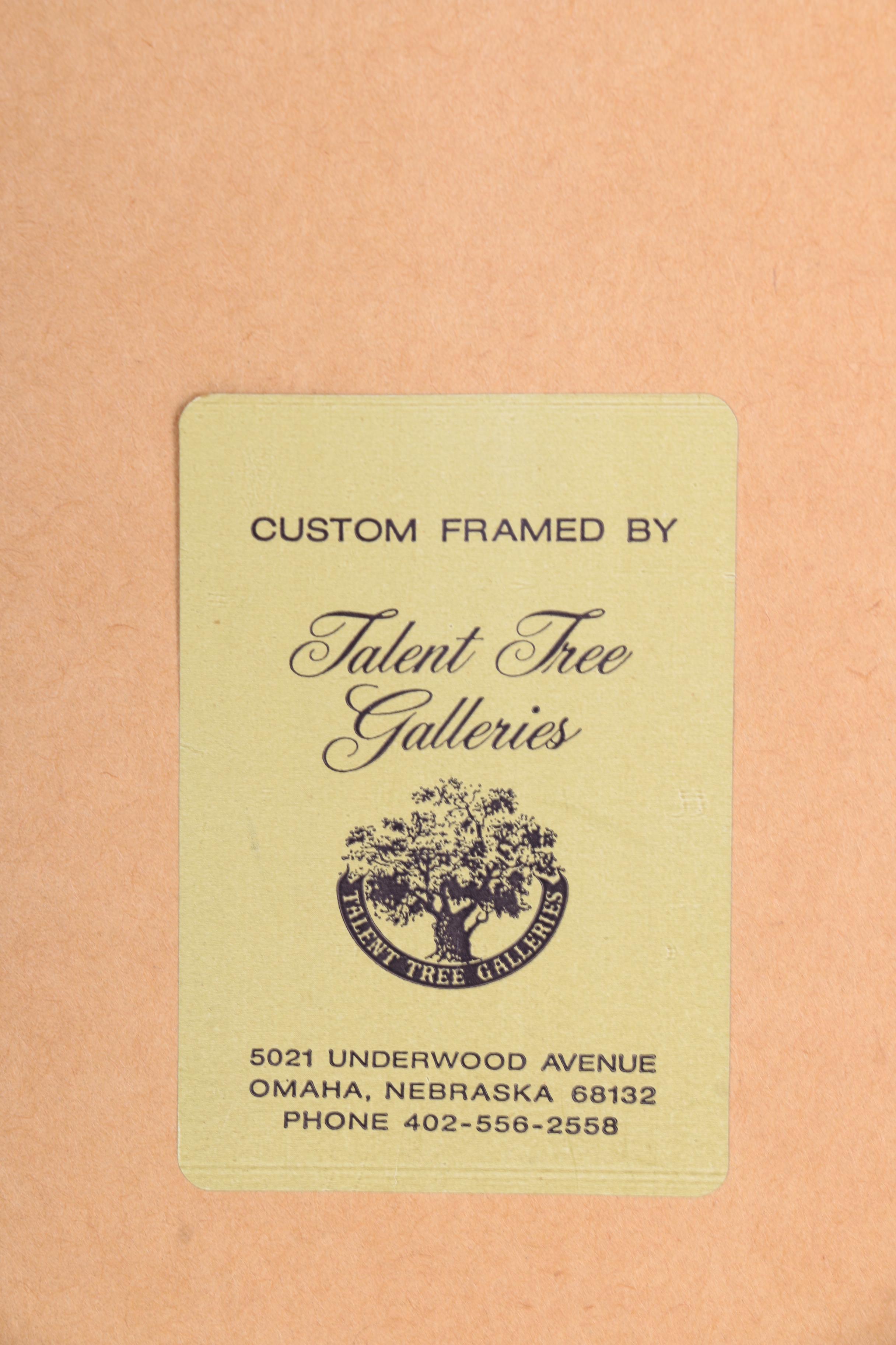 Serigraph After Margaret Layton Painting of Owl