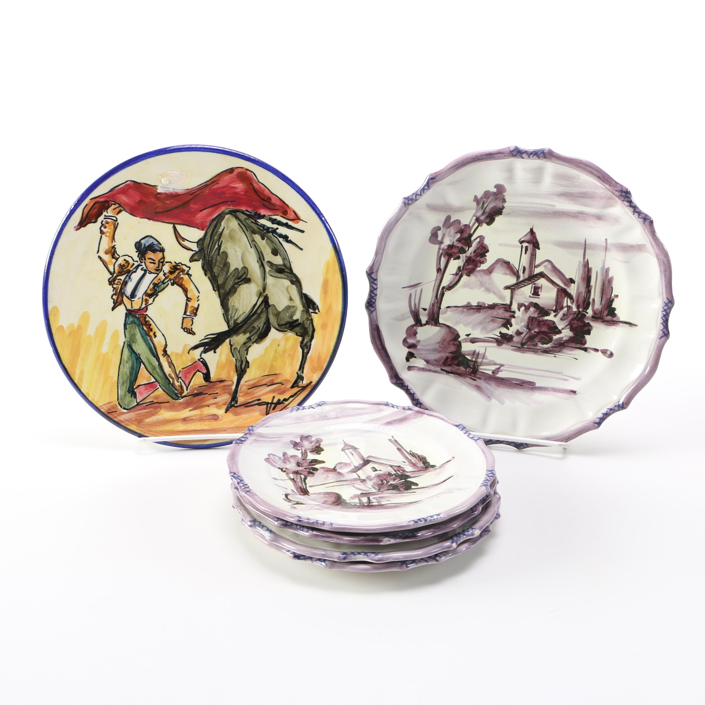 Vintage Italian and Spanish Decorative Plates