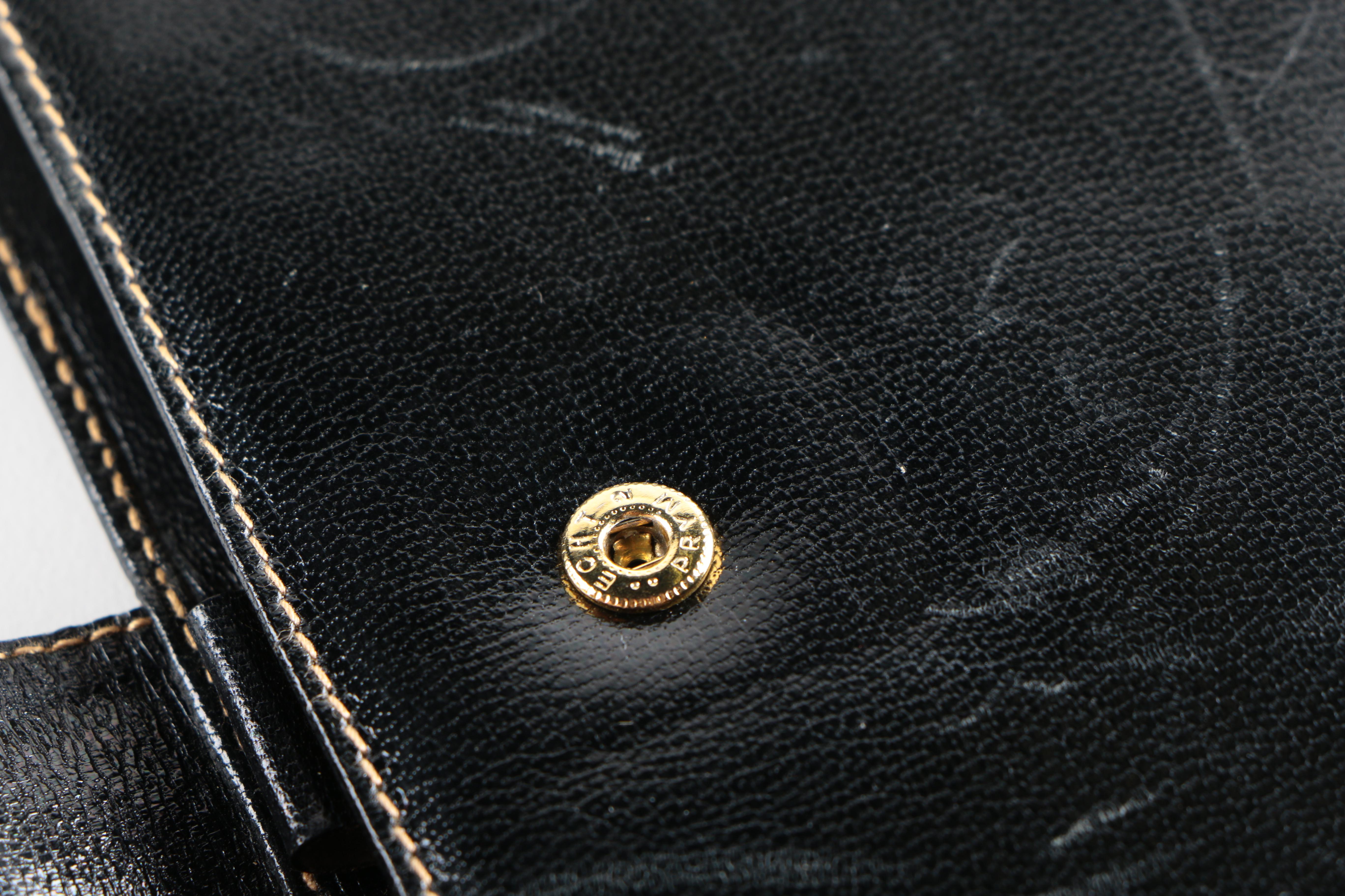 Vintage Gucci Black Leather Agenda Circa 1990